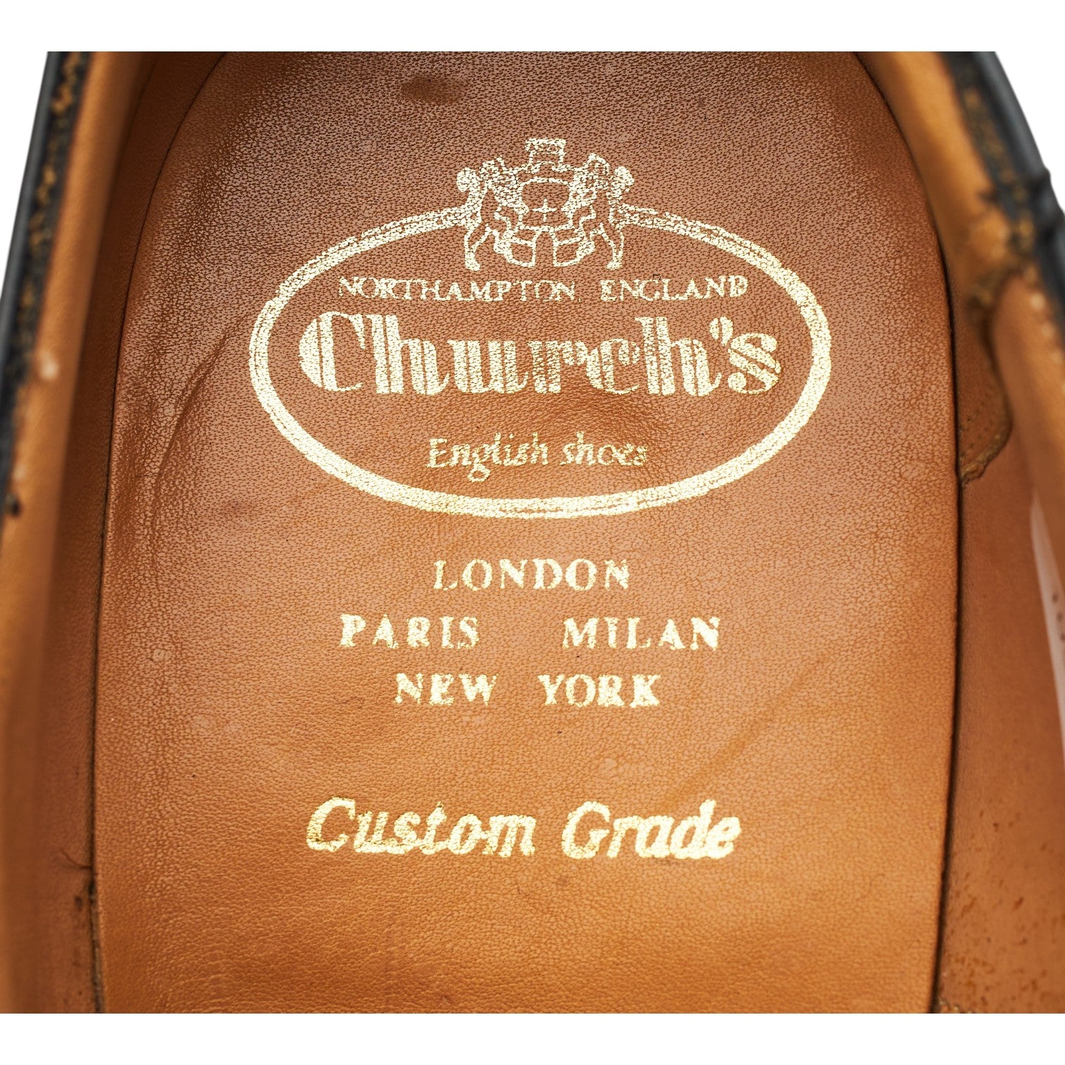 Church’s Balmoral richelieu cuir noir UK10.5 bout droit