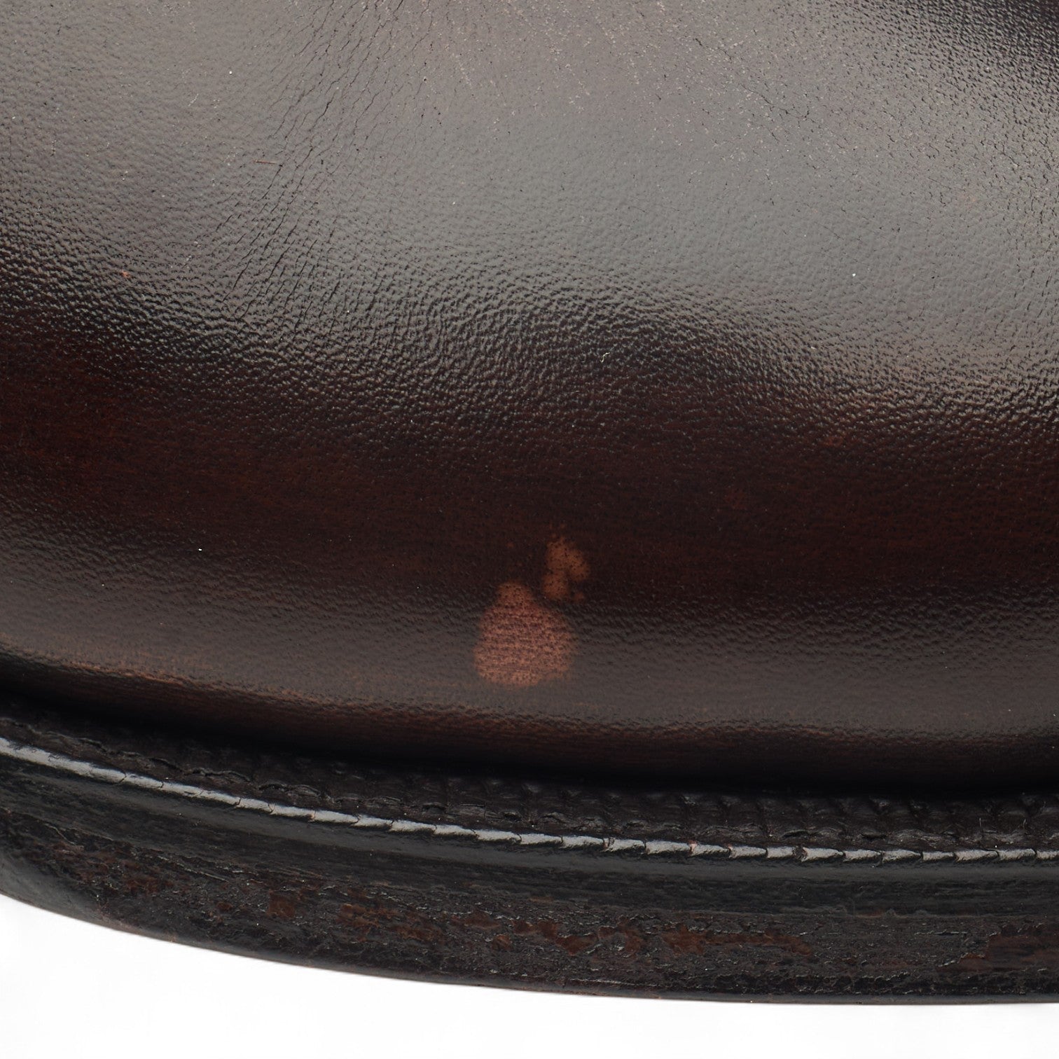 George Cleverley derby cuir marron foncé UK 8