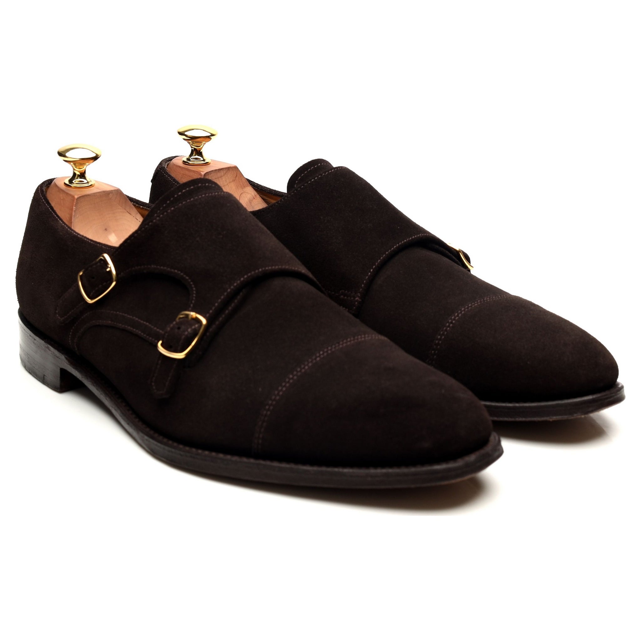 Loake 1880 Cannon derbys monk daim marron UK 9.5