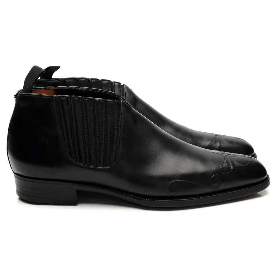 Gaziano & Girling boots cuir noir sur-mesure 6 UK