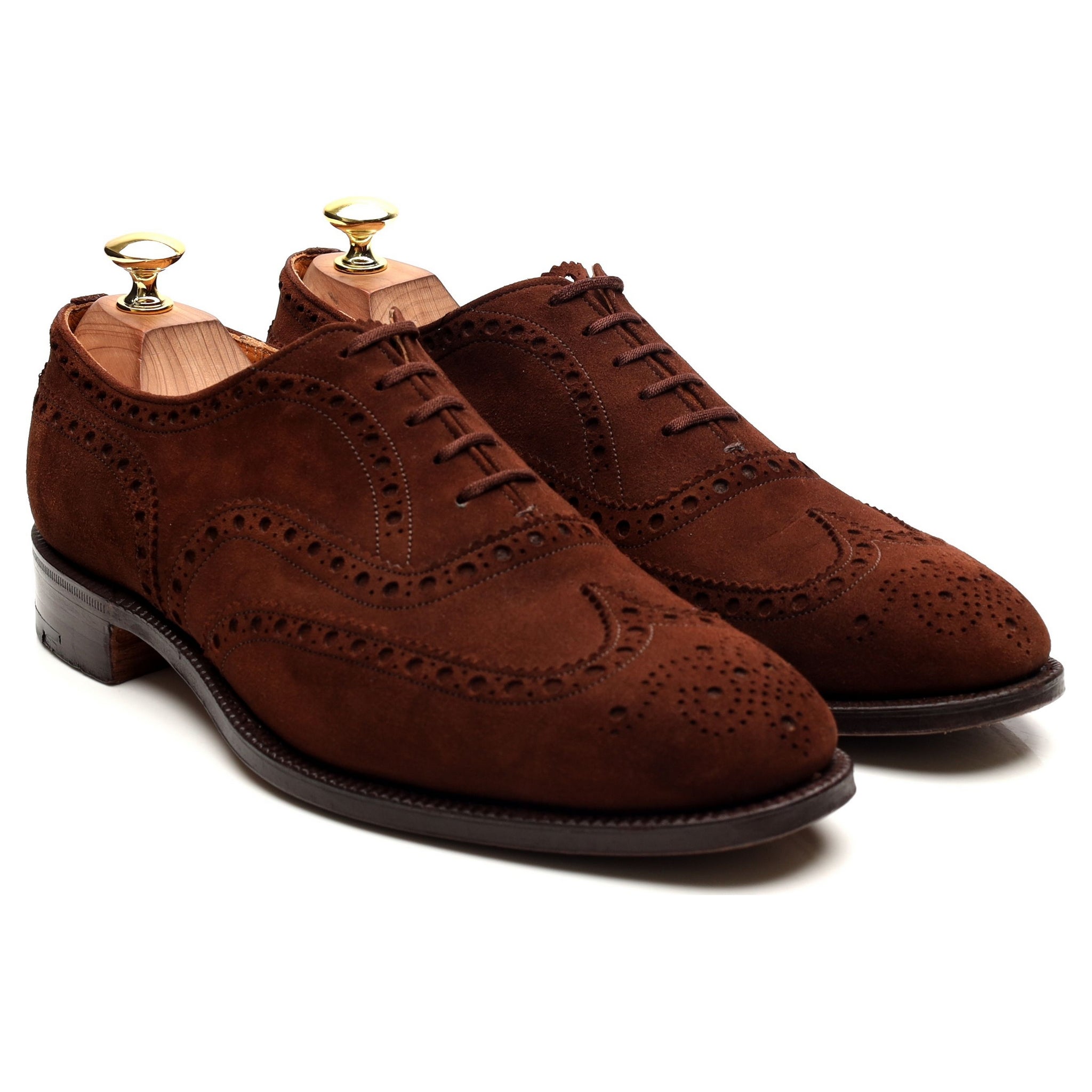 Church's Buck brogue suède marron UK 8