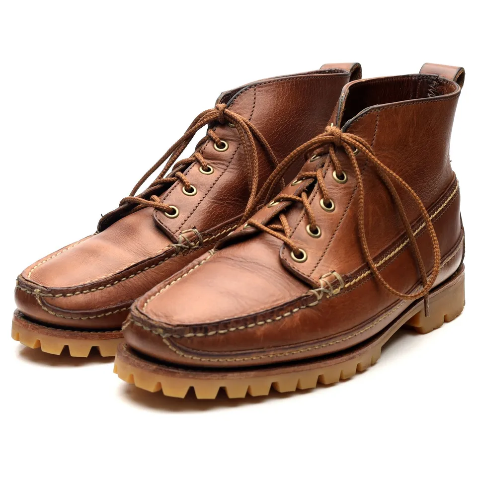 Oak Street Bootmakers Camp boots cuir marron UK 9