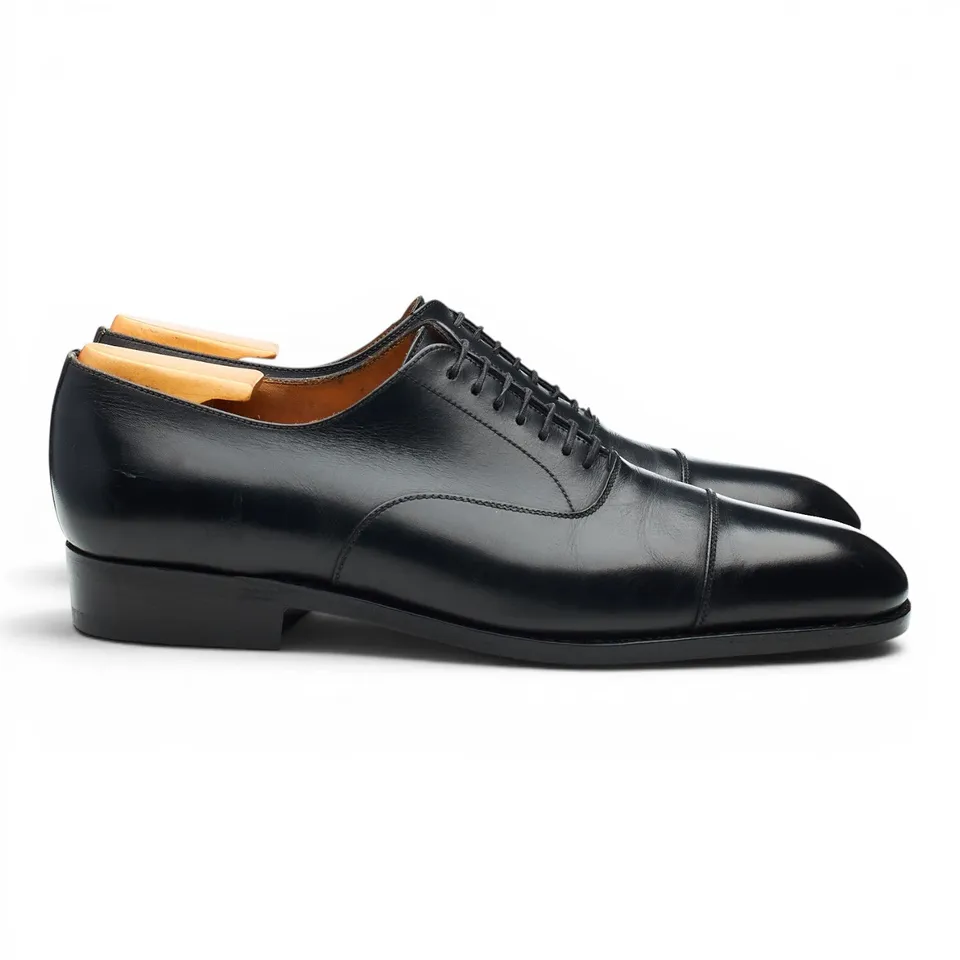 J.M. Weston 415 richelieu cuir noir UK 6.5