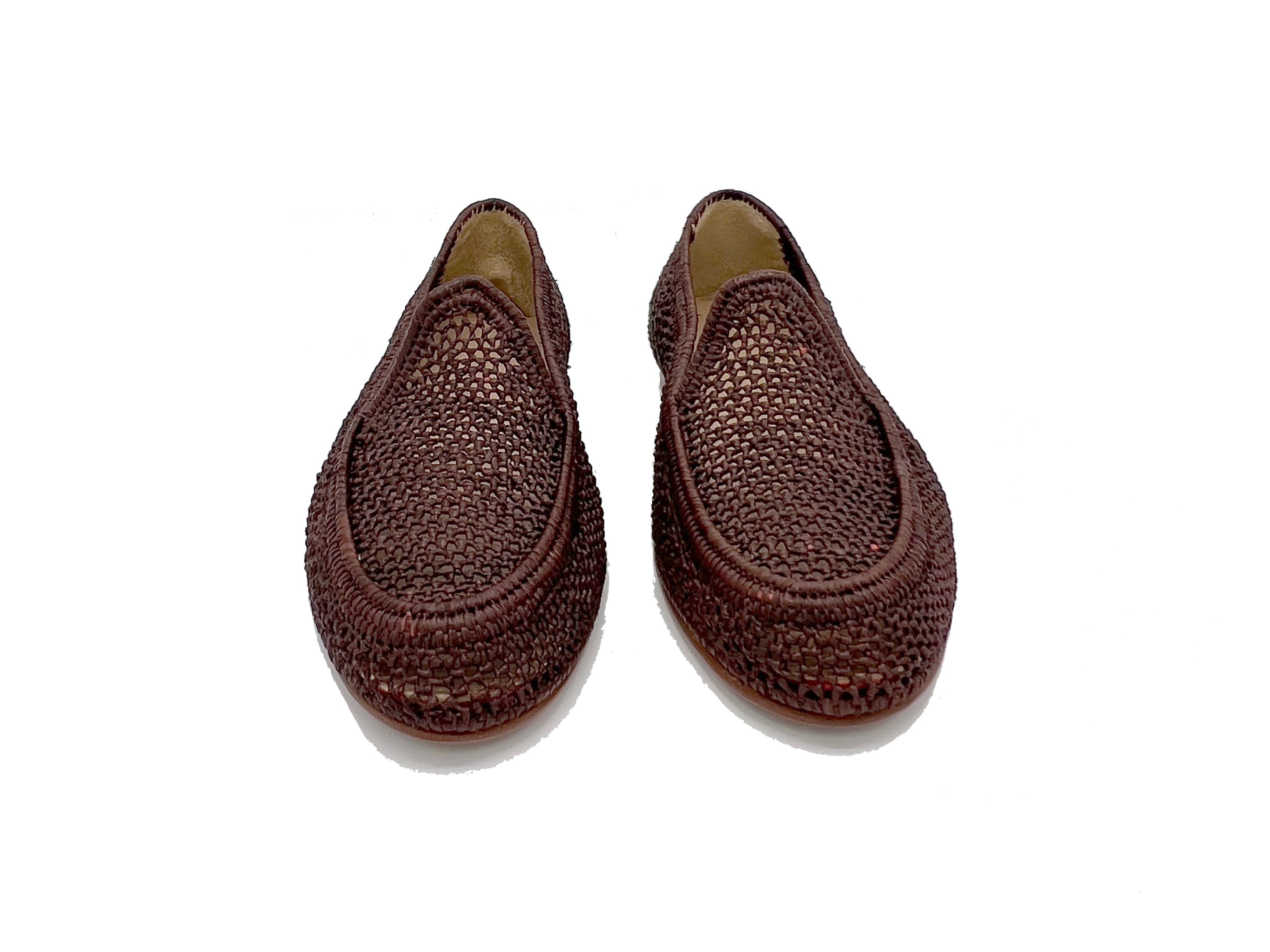 Contre-Allée Sultan mocassin raphia naturel homme