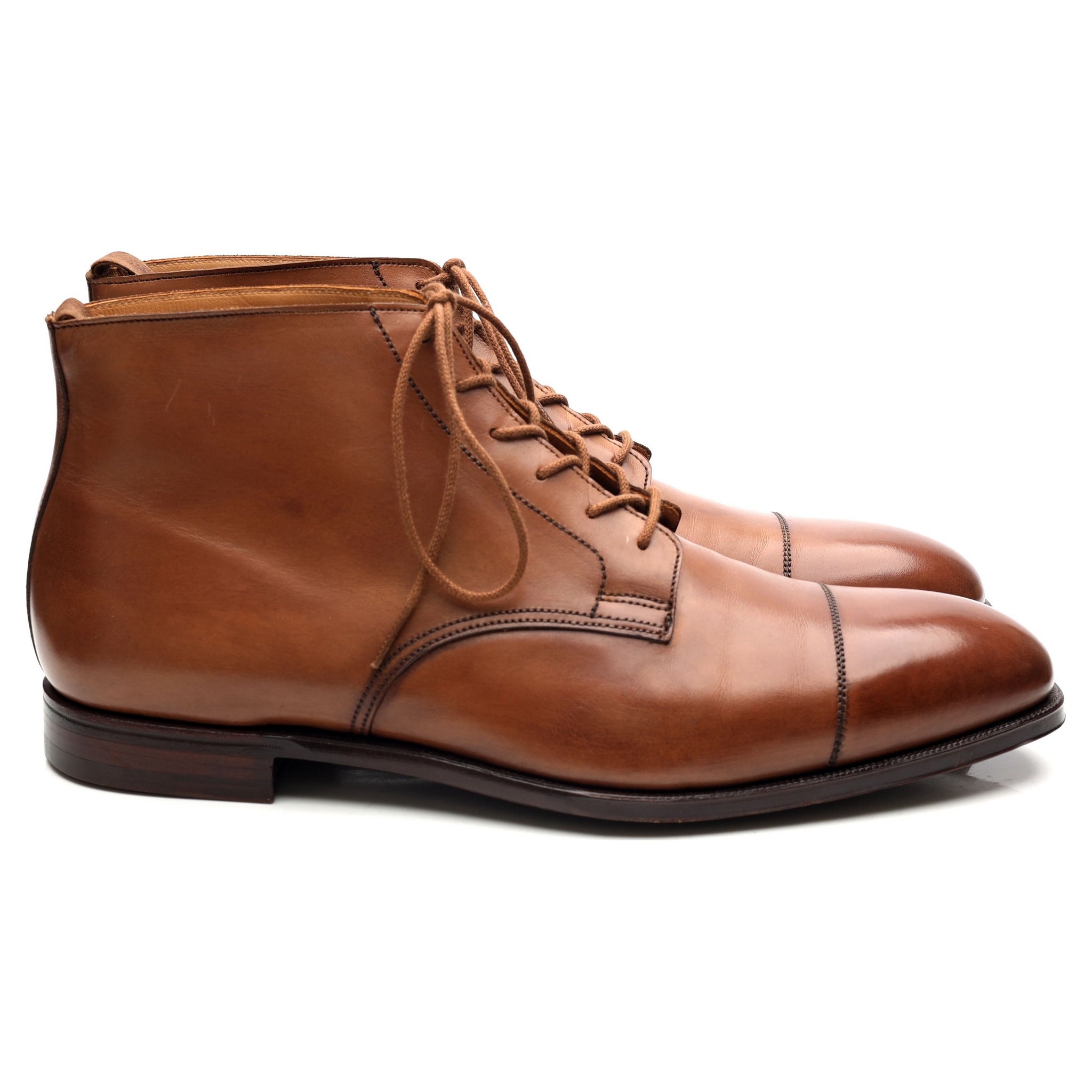 Crockett & Jones Tees bottines cuir marron UK 9.5