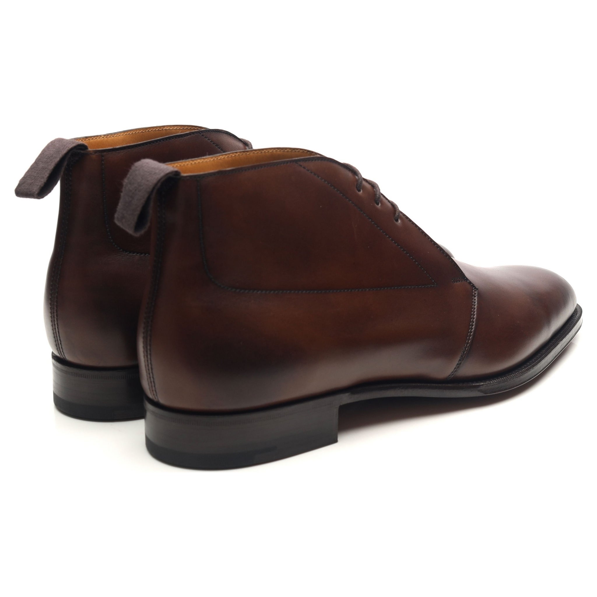 Edward Green Silverstone bottines cuir marron foncé UK 9