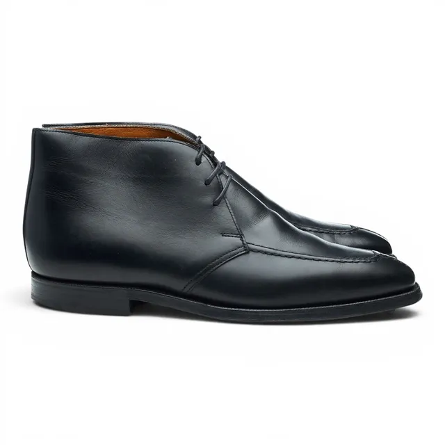 George Cleverley Chukka Bottines cuir noir 7.5 UK