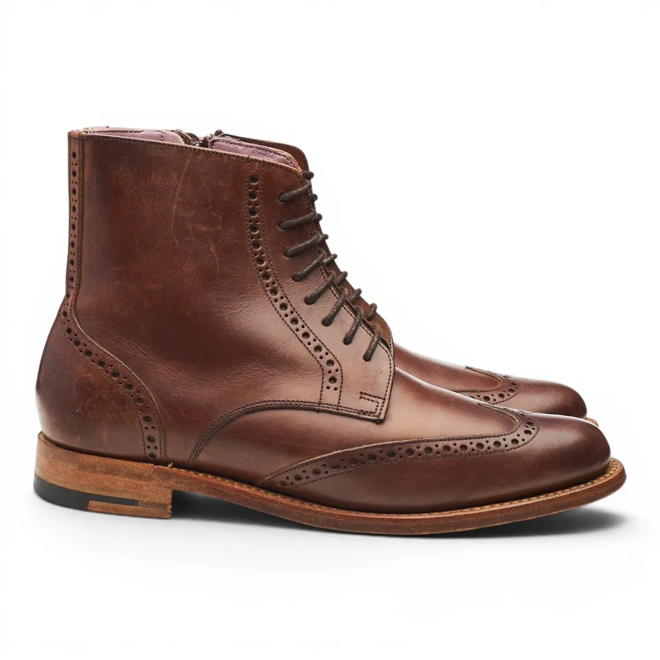Barker Faye boots brogue femme marron pointure 4