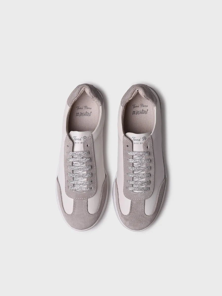 Toni Pons Naida basket cuir gris femme