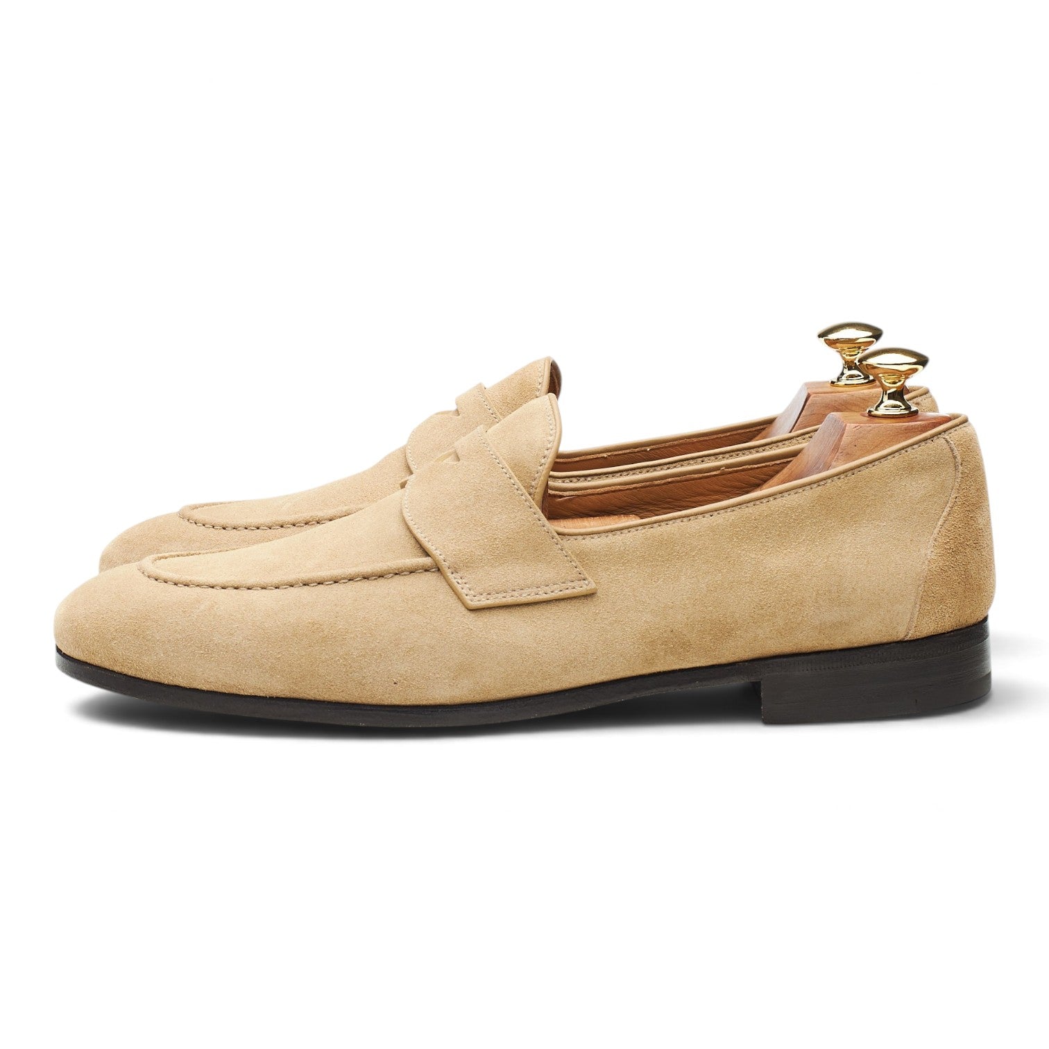 Church's Dundridge mocassins daim beige UK 9 semelle cuir