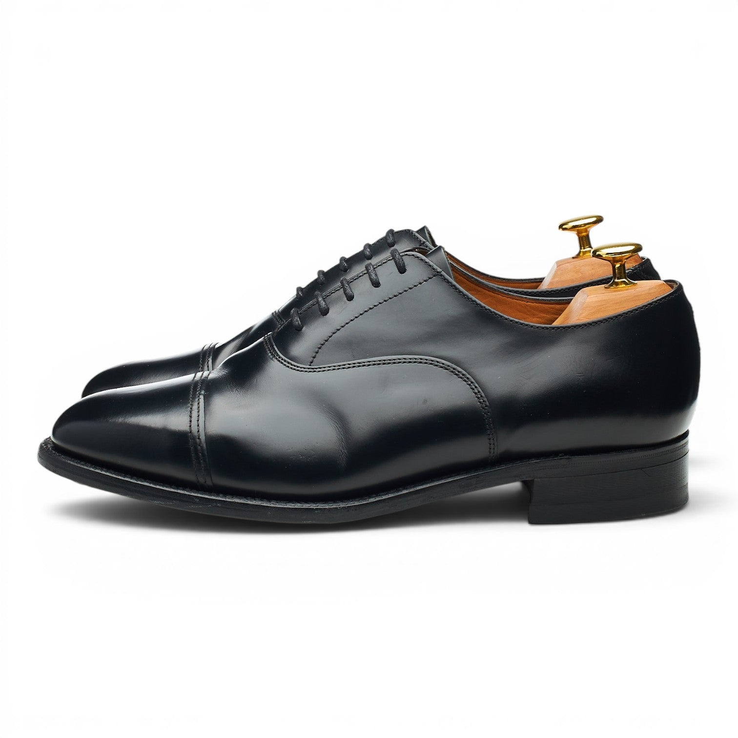 Sanders Oxford Richelieu cuir noir pointure 8.5 UK
