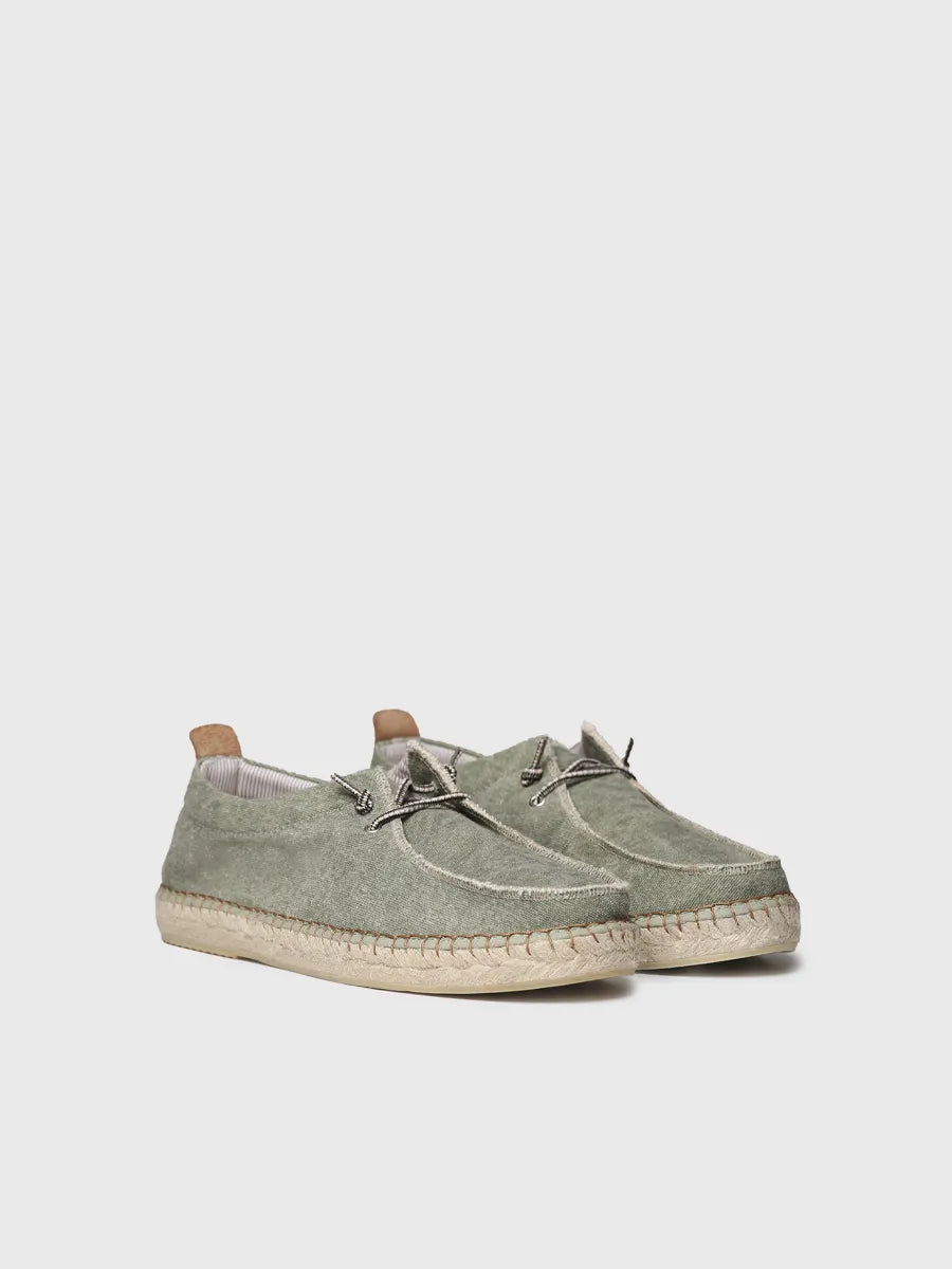 Toni Pons Odin espadrille homme toile à lacets jute