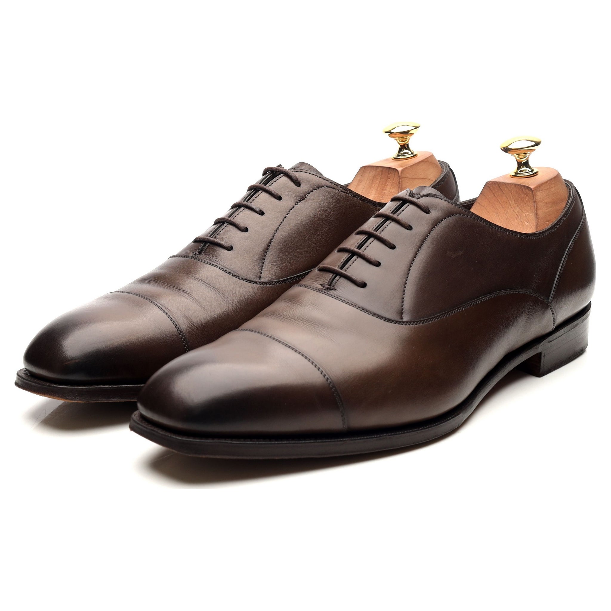Edward Green oxford cuir marron 10 bout droit