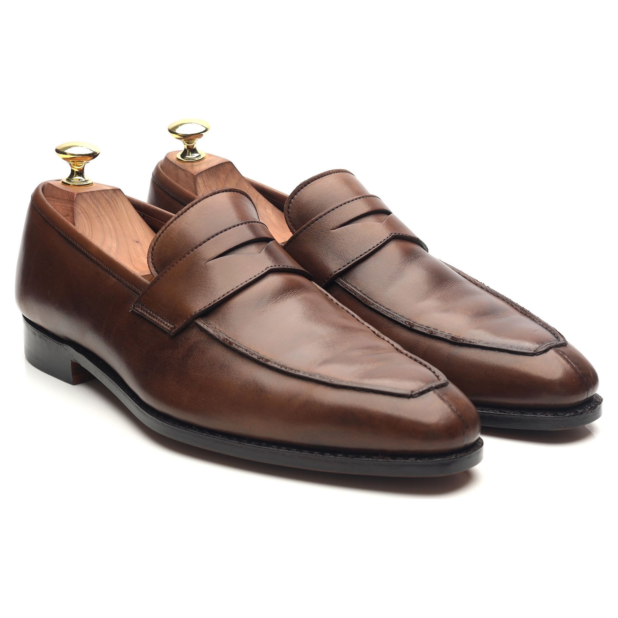 Crockett & Jones Bury mocassins cuir marron 7.5 UK