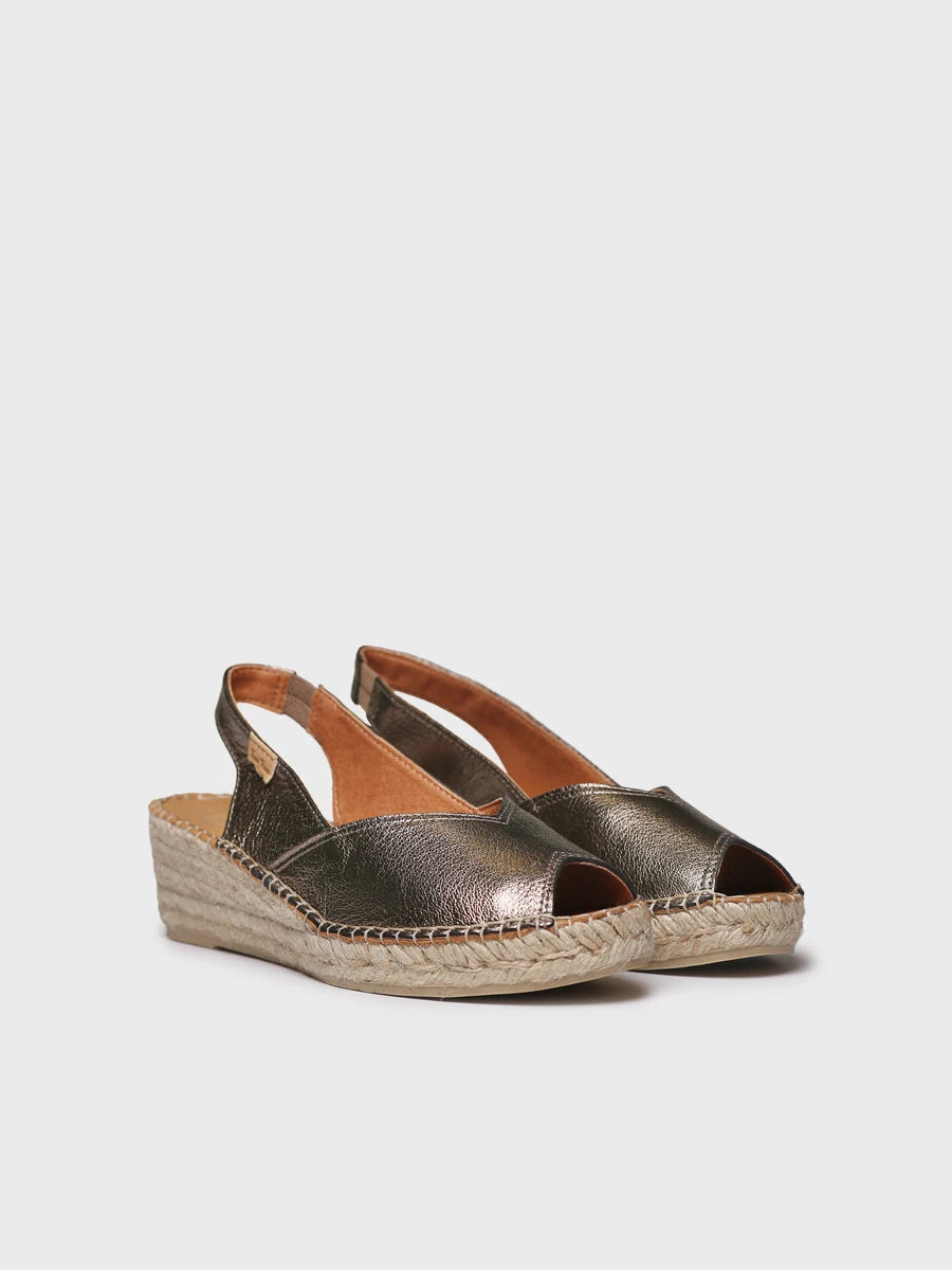 Toni Pons Bernia-P espadrille compensee cuir talon 5 cm