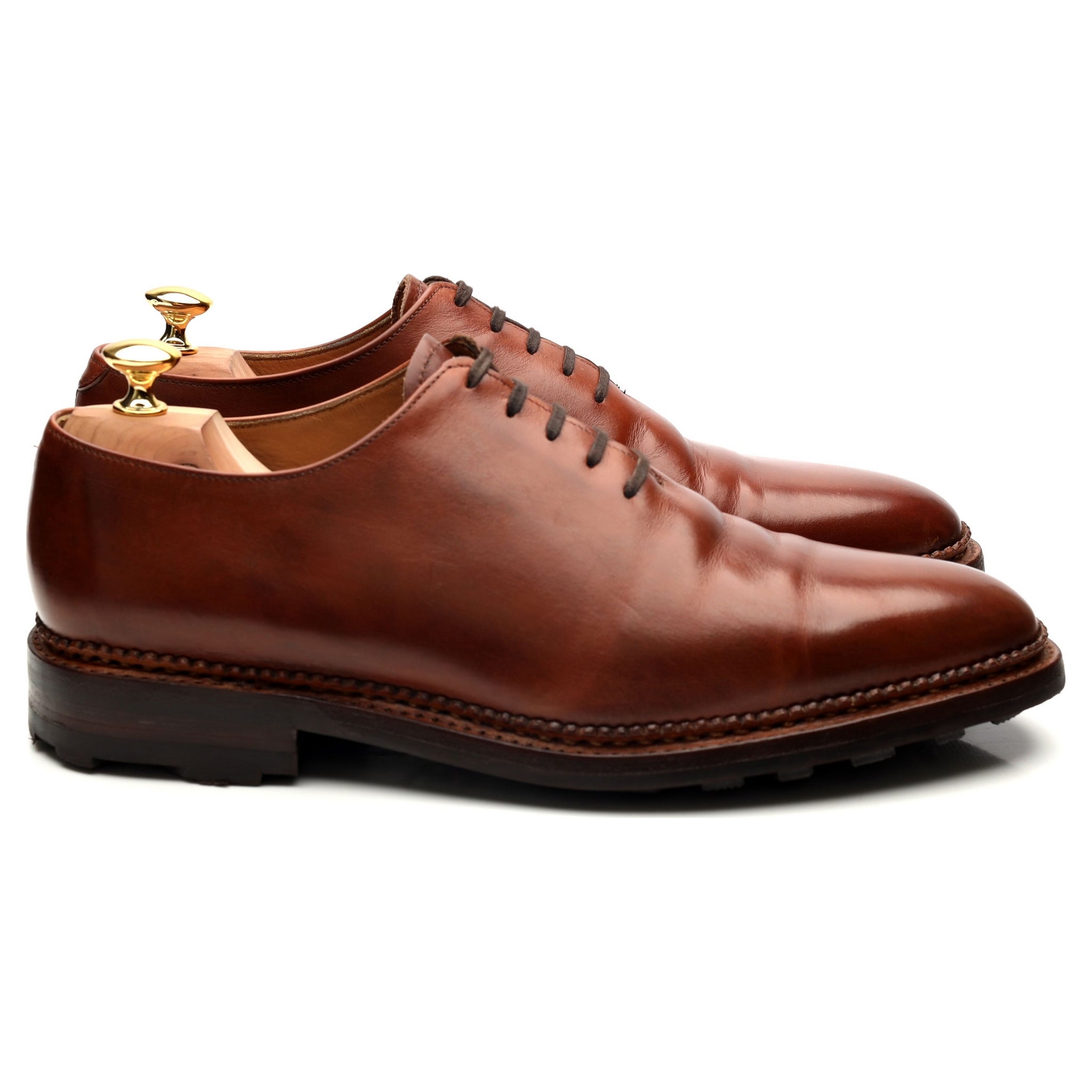 Bowen Wholecut Oxford cuir marron pointure UK 10.5