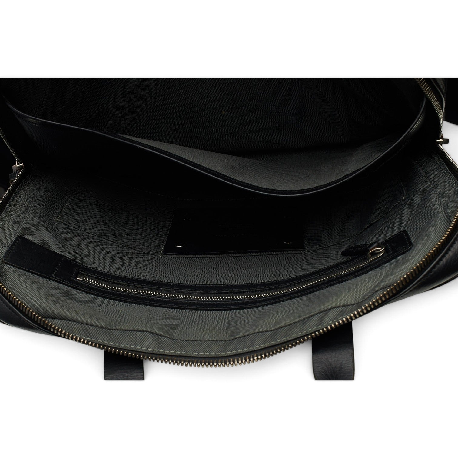 Carl Friedrik mallette cuir grainé noir 37 cm