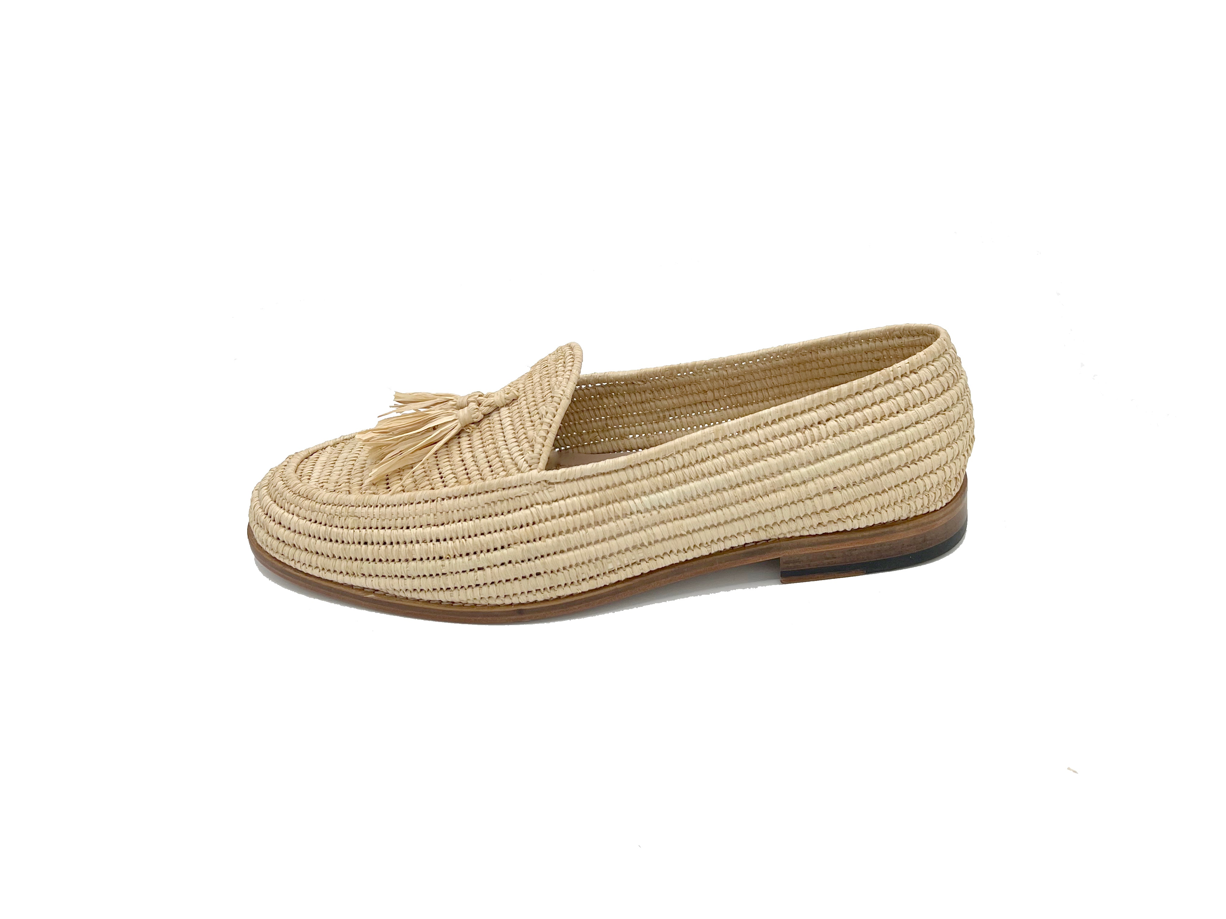 Contre-Allée Bachko mocassin raphia homme