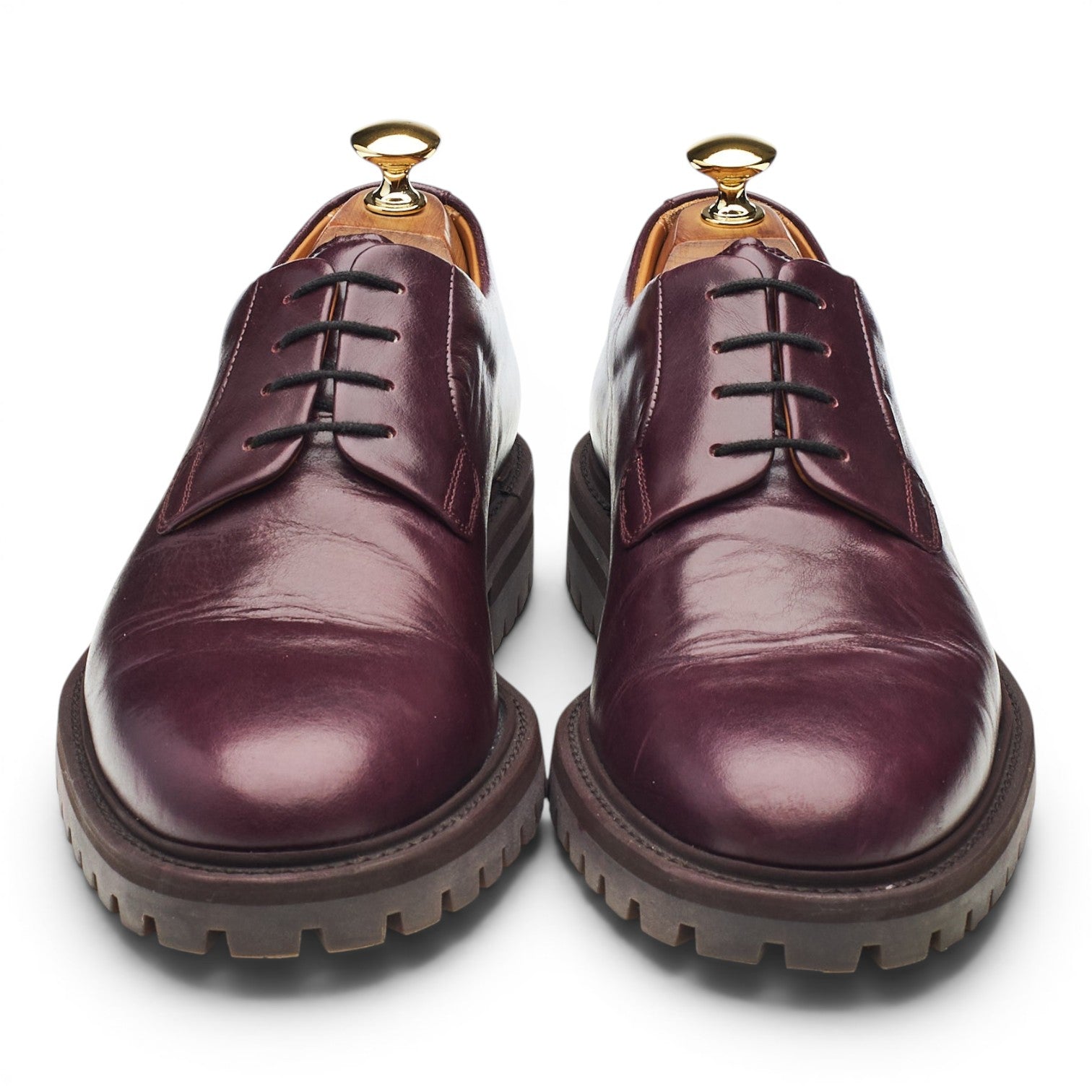 Common Projects derby cuir bordeaux pointure UK 6