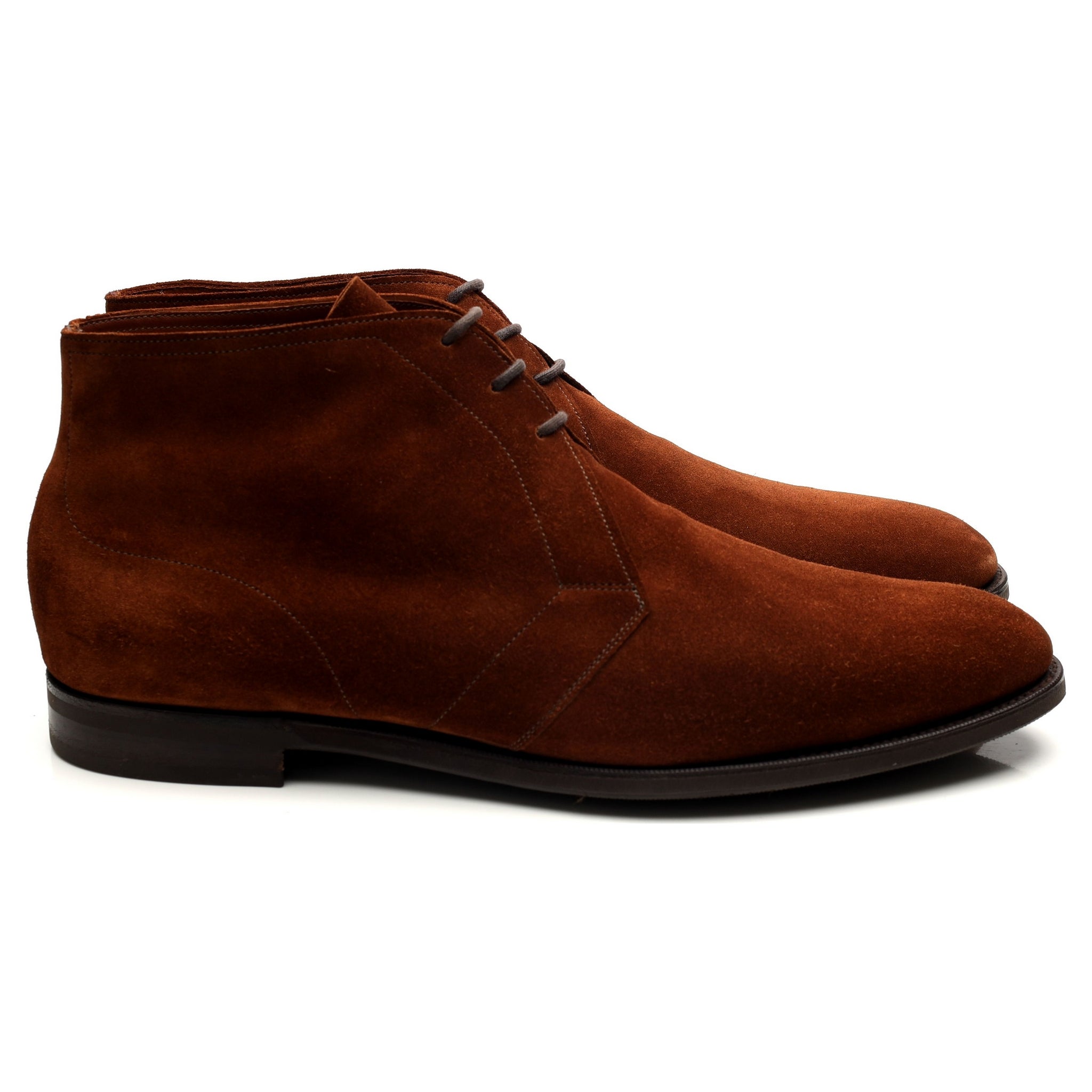 Edward Green Shanklin bottines chukka daim marron UK 11.5