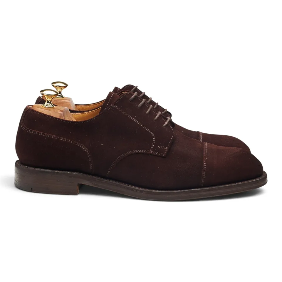 Cheaney Deacon derby daim bordeaux UK 10