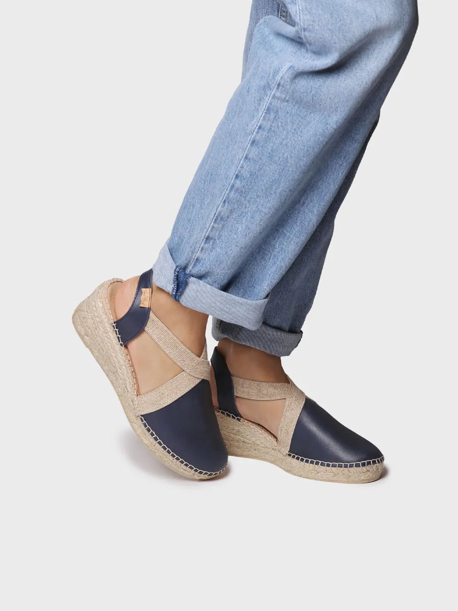 Toni Pons Tundra espadrilles cuir compensées pied large