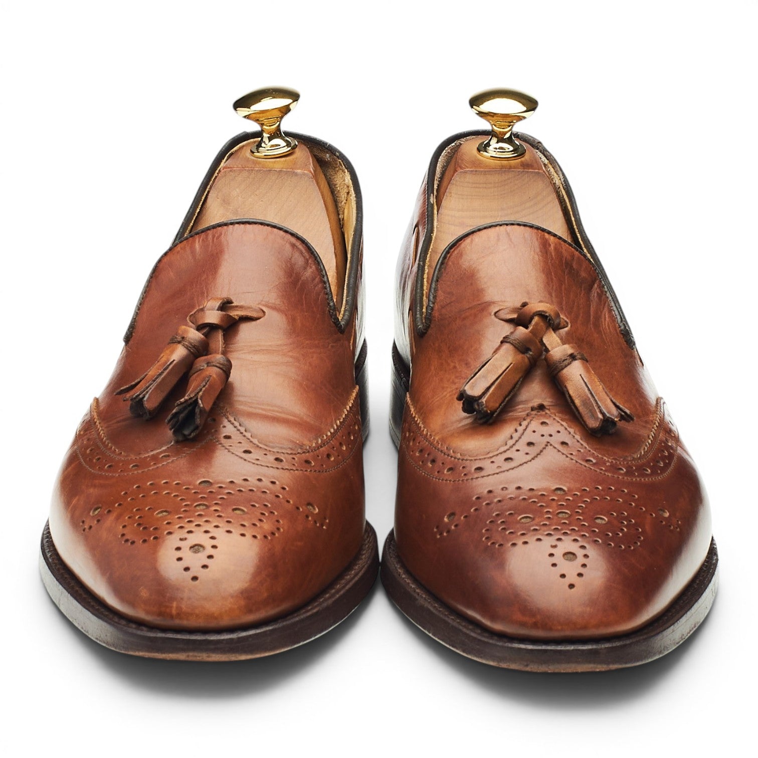 Barker Clive mocassins à glands cuir marron UK 6.5
