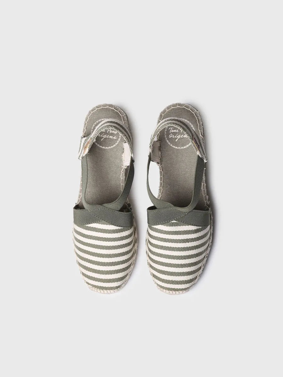 Toni Pons Terra-DD espadrille compensée kaki