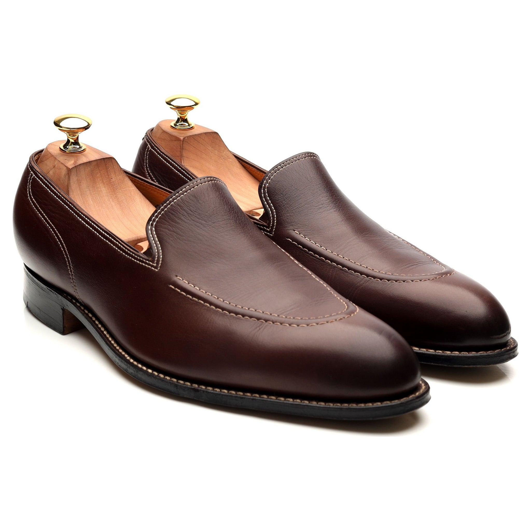 John Lobb Bahamas mocassins cuir marron 10 UK