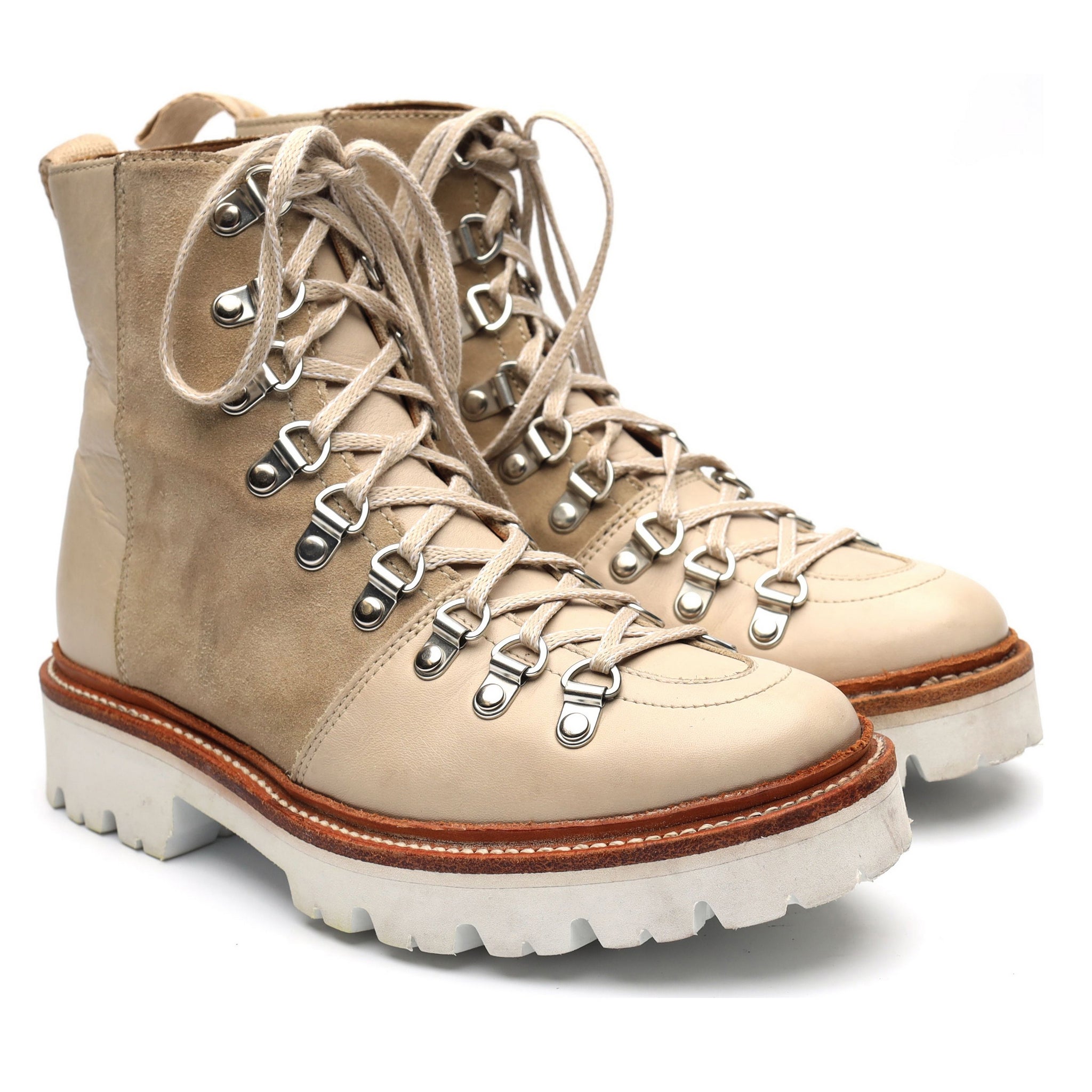Grenson Nanette bottines suède beige UK 3