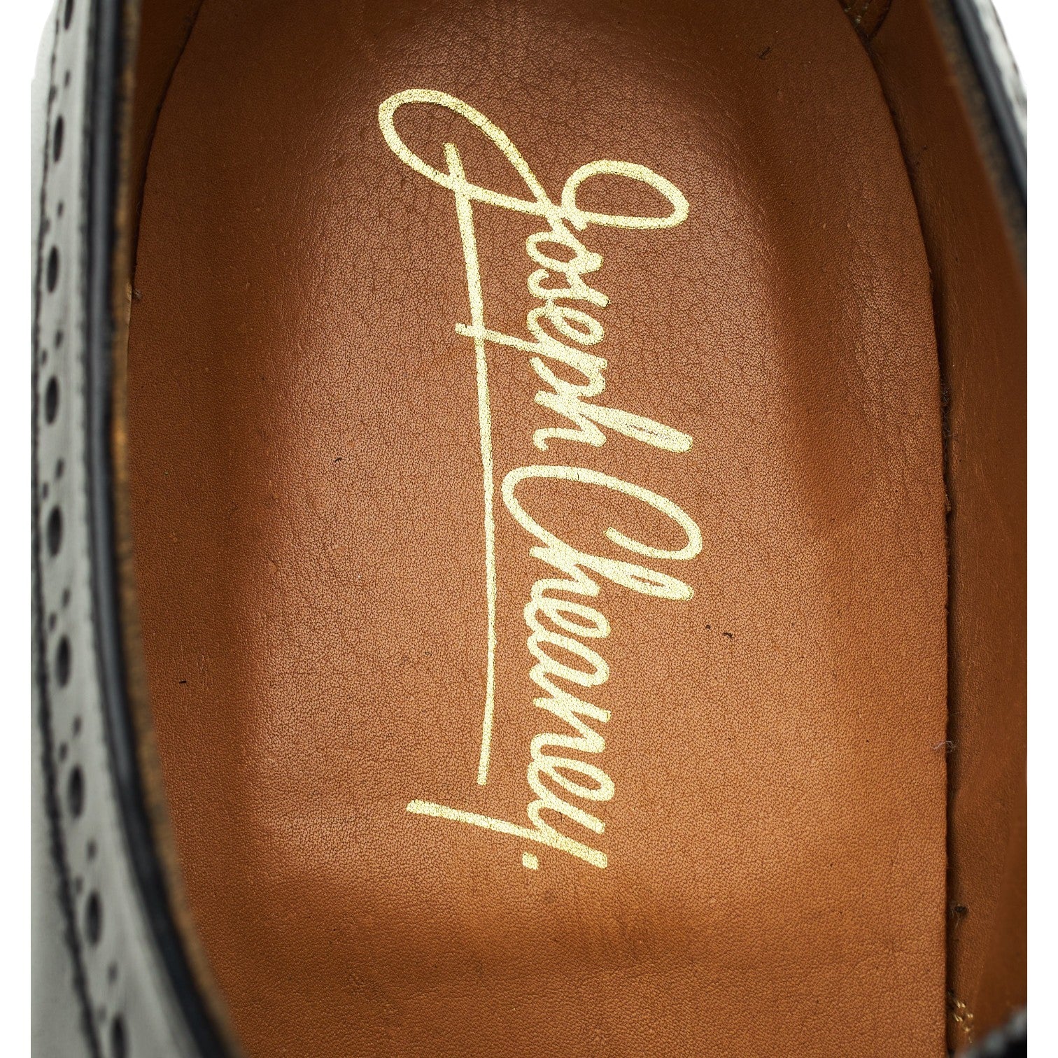 Cheaney Leo derby cuir noir UK 9.5 bout lisse