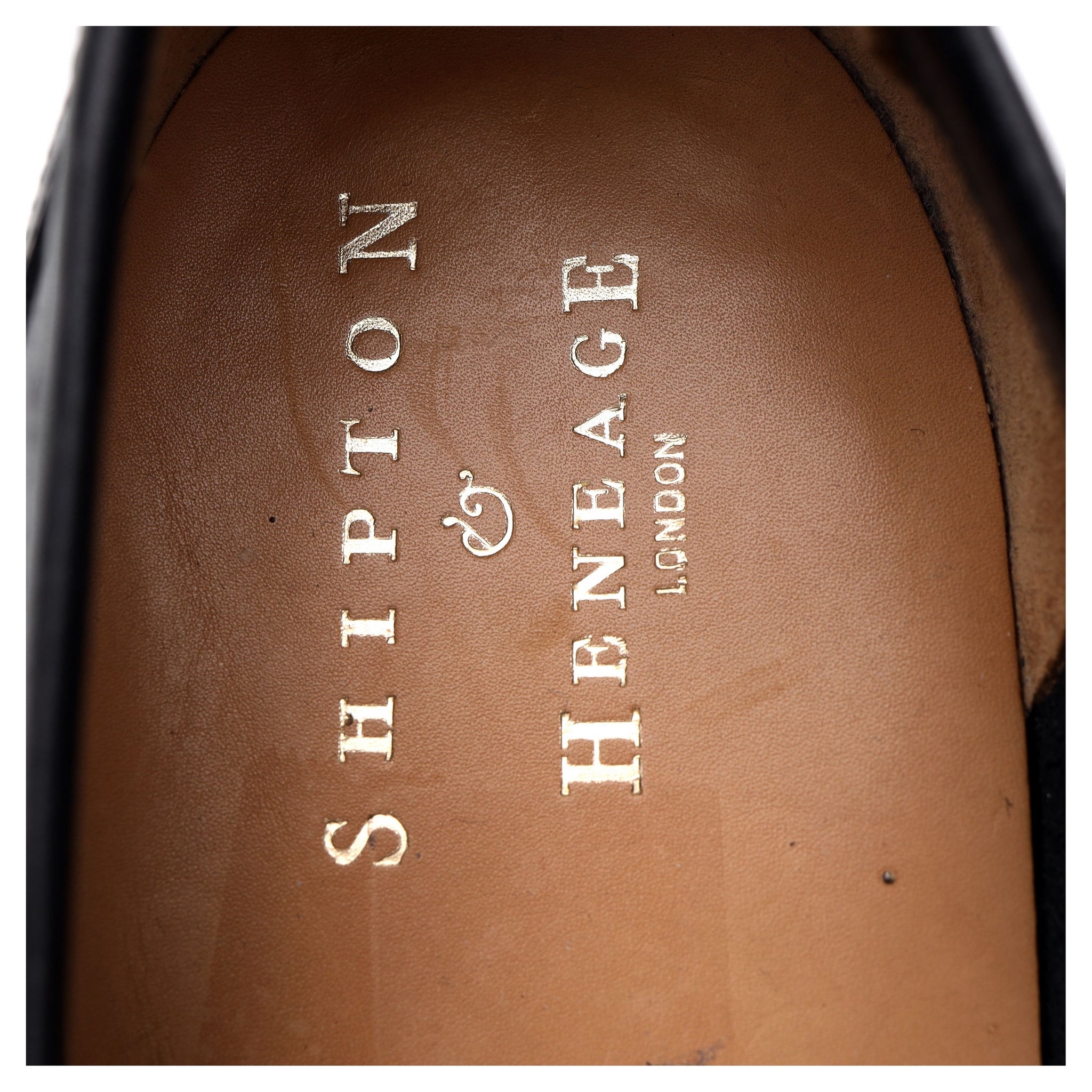 Shipton & Heneage Arundel mocassin cuir noir UK 8
