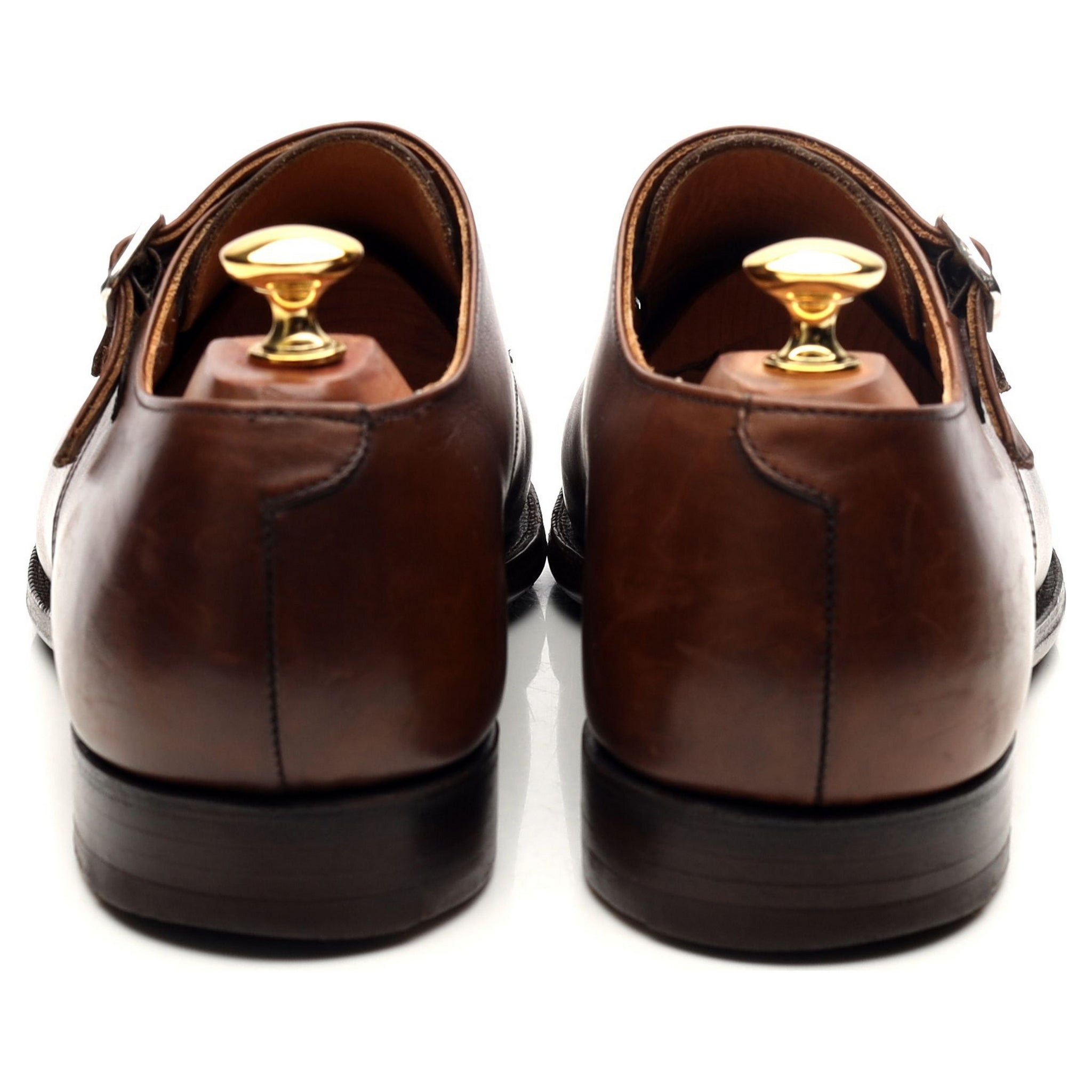 Crockett & Jones Lowndes monk-strap cuir marron UK 9.5