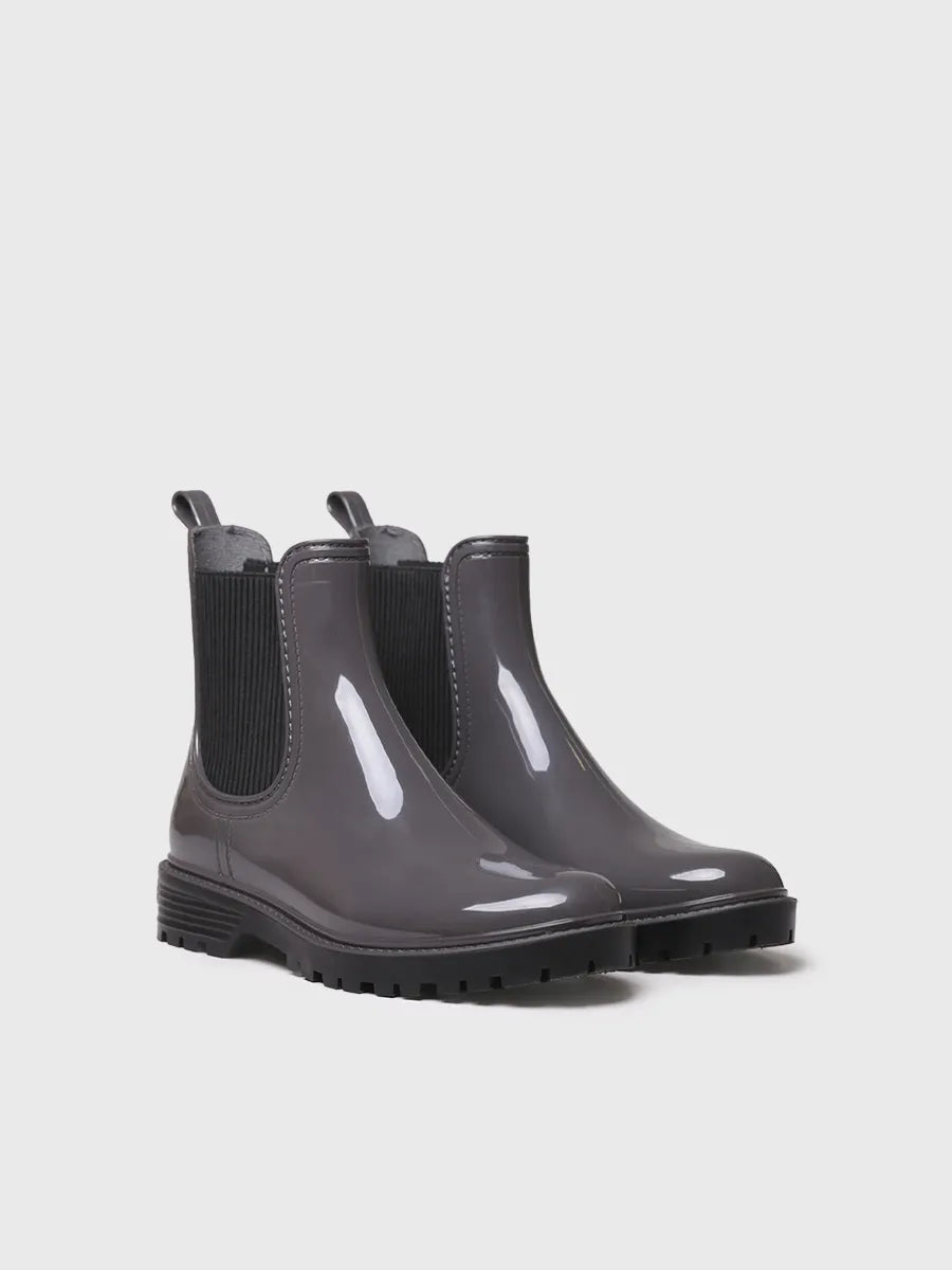 Toni Pons Cavan bottes pluie femme gris brillant