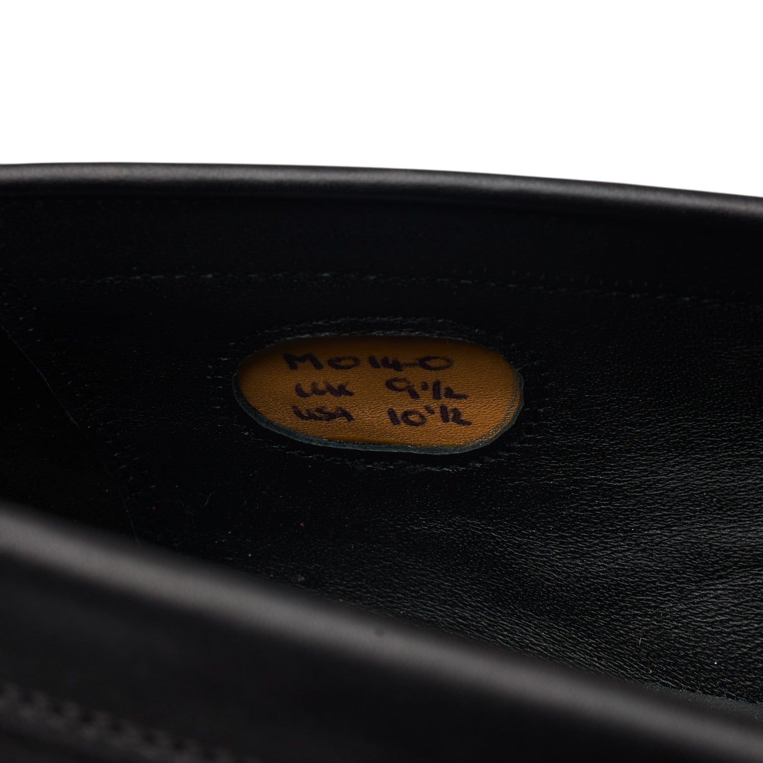 Barker Black Wolfe mocassin cuir noir pointure UK 9.5