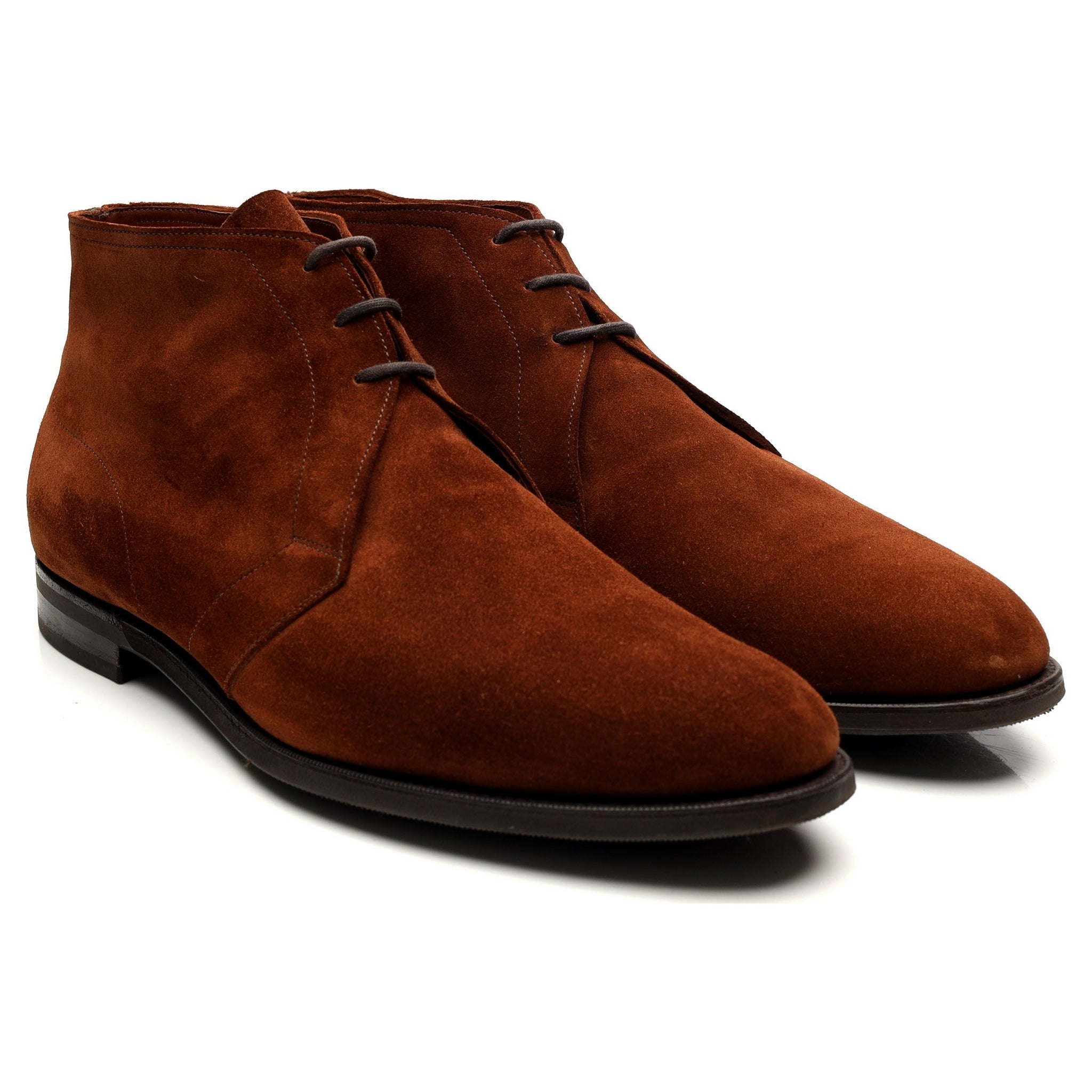 Edward Green Shanklin bottines chukka daim marron UK 11.5