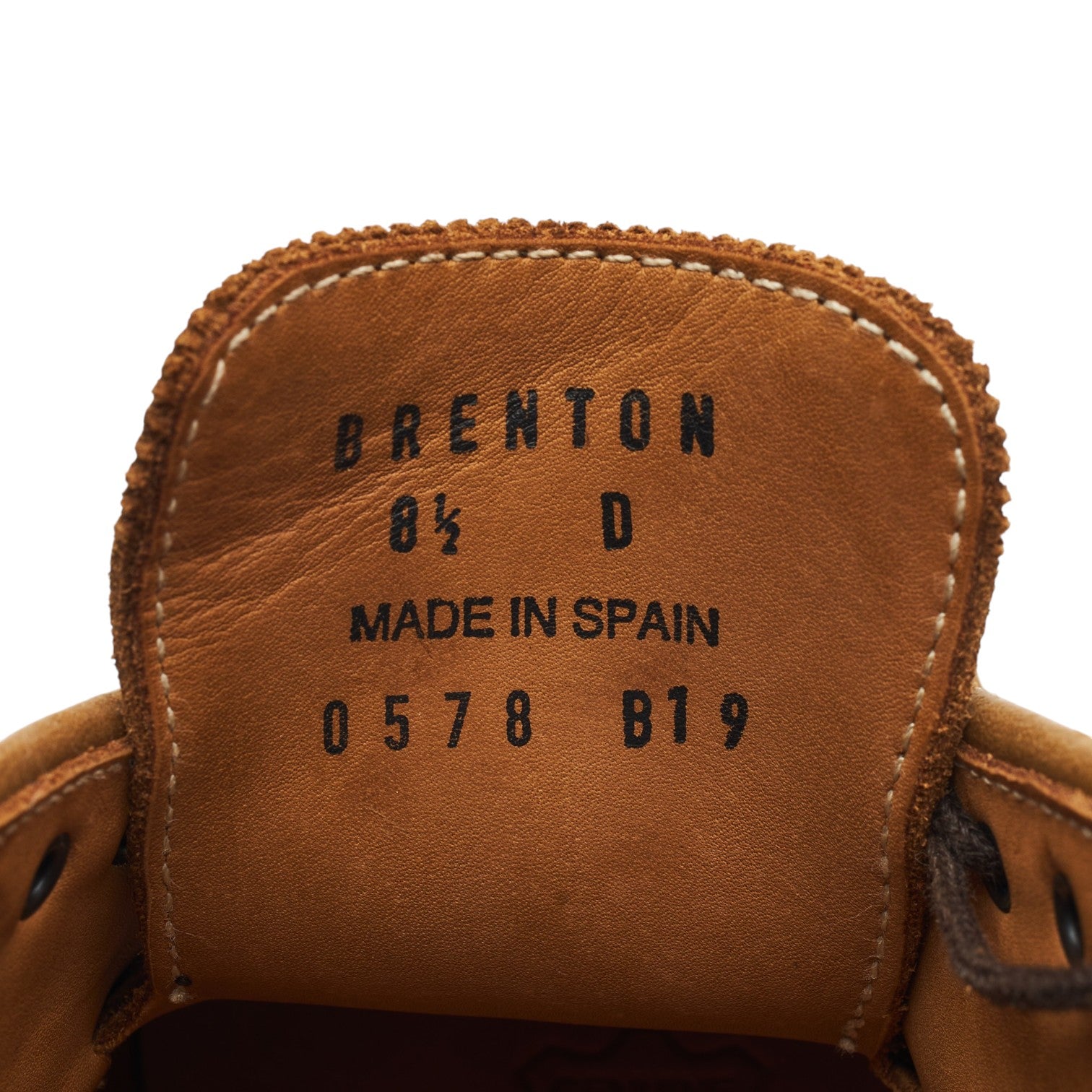 Ralph Lauren Brenton derby brogue daim marron UK 7.5