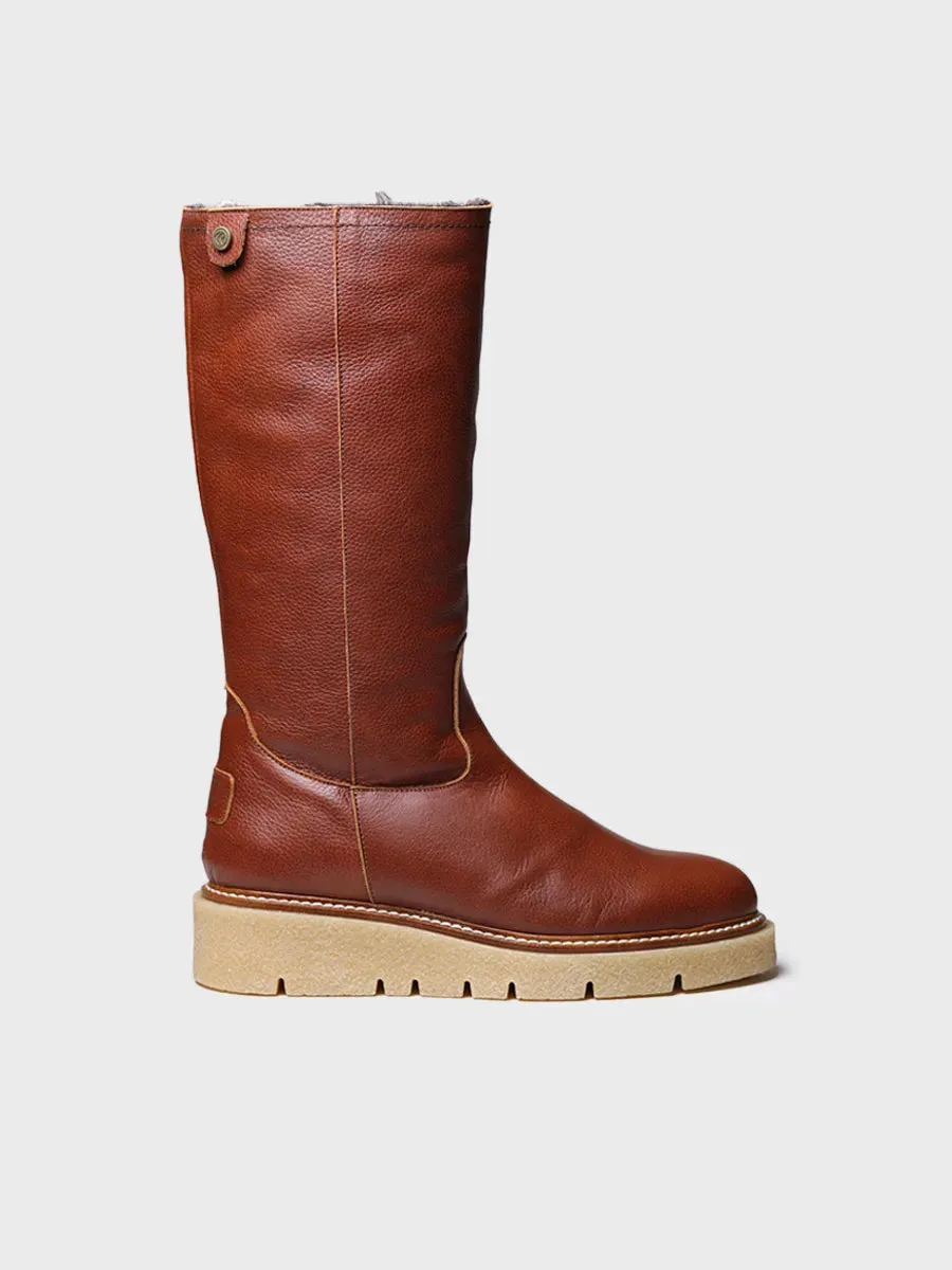 Toni Pons Naltar-PO bottes cuir femme fourrées 5,5 cm