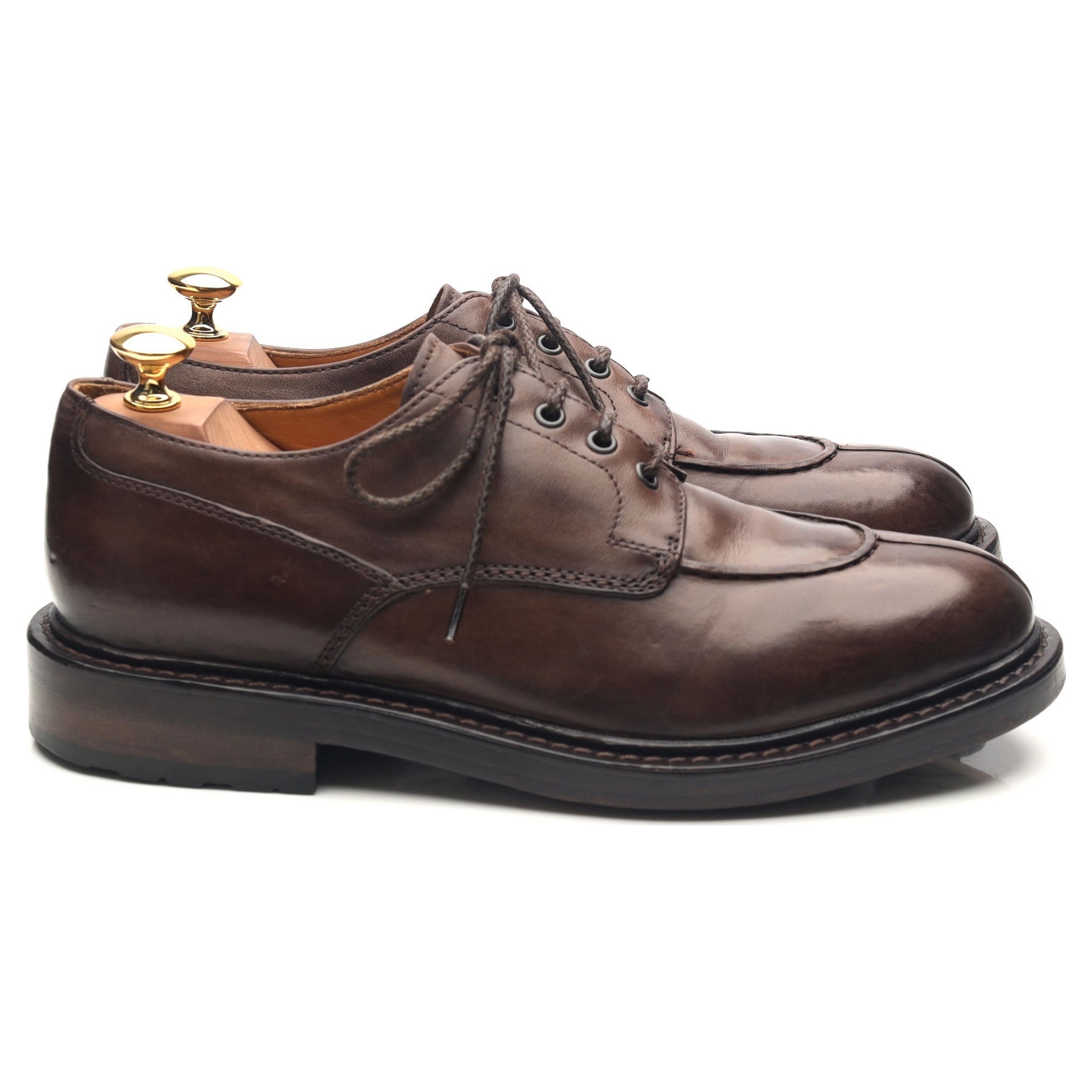 Officine Creative derby cuir marron foncé UK 6