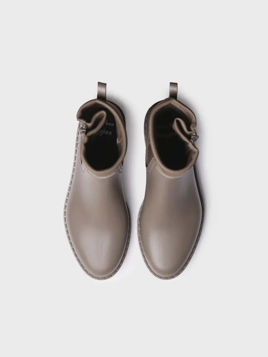 Toni Pons Clais botte pluie femme néoprène taupe