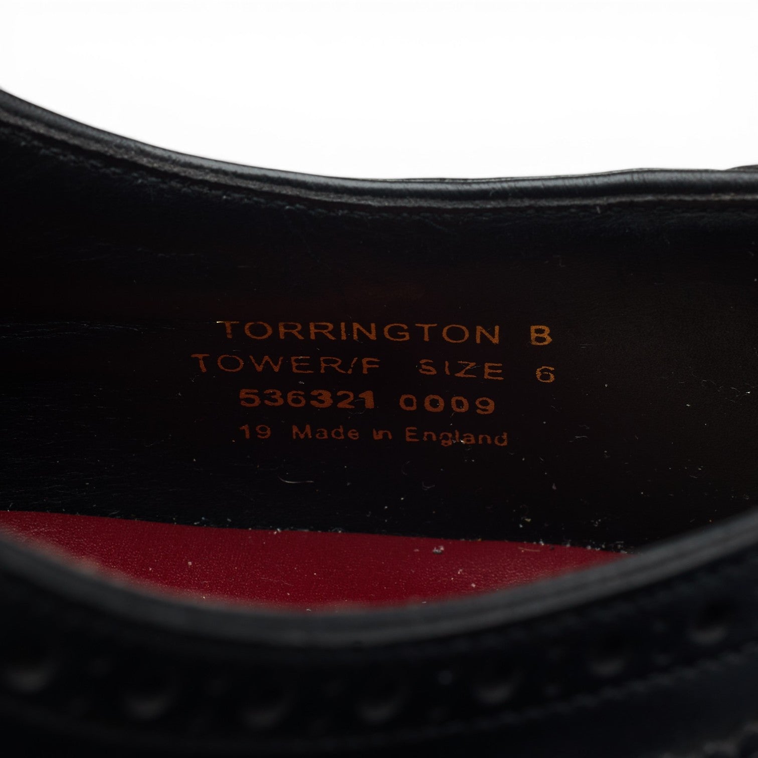 Loake 1880 Torrington richelieu cuir noir 6 UK
