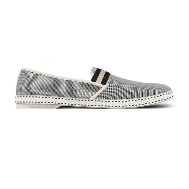 Rivieras Classic College Toile Blackish Espadrilles Gris
