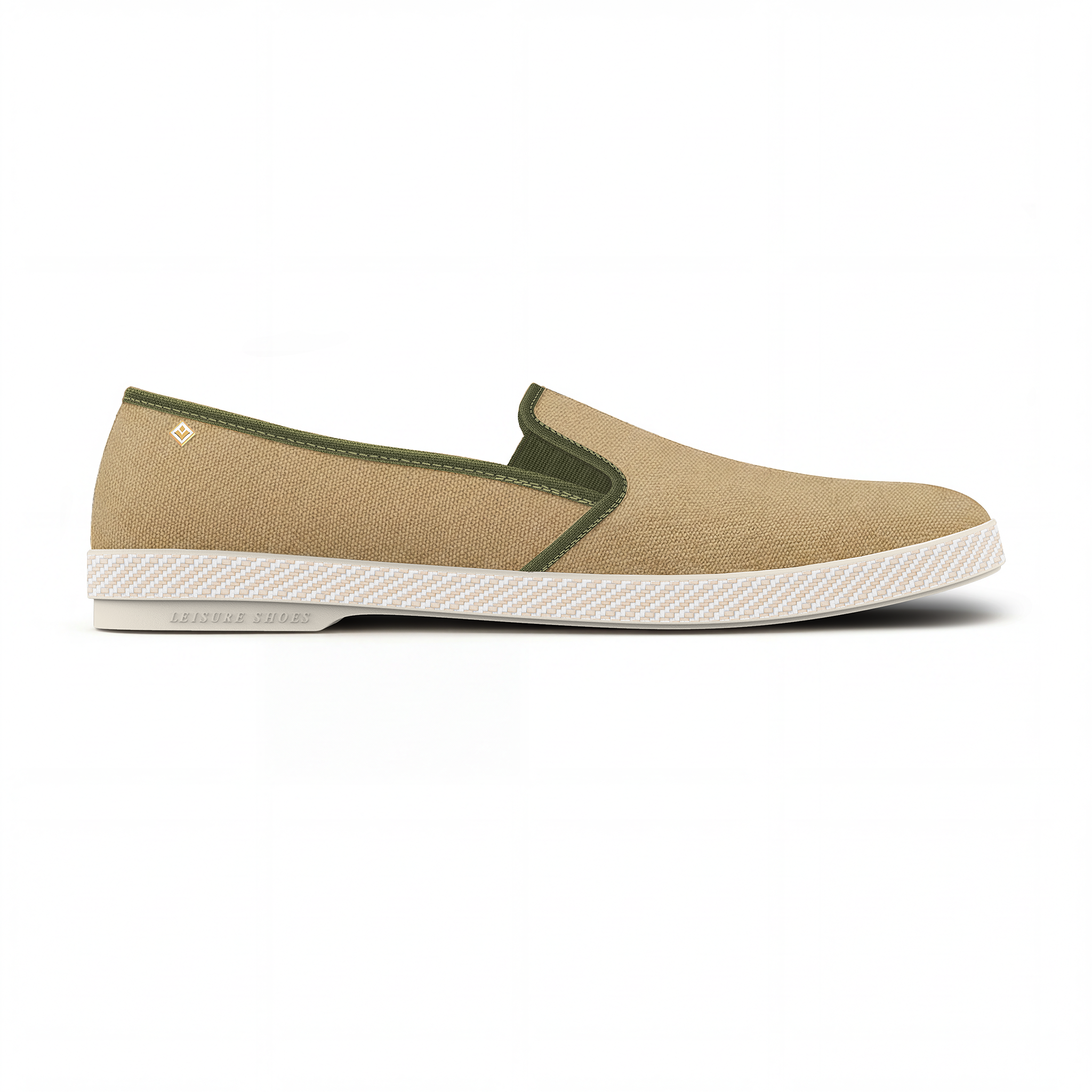Rivieras Classic 1082 espadrille toile sable kaki