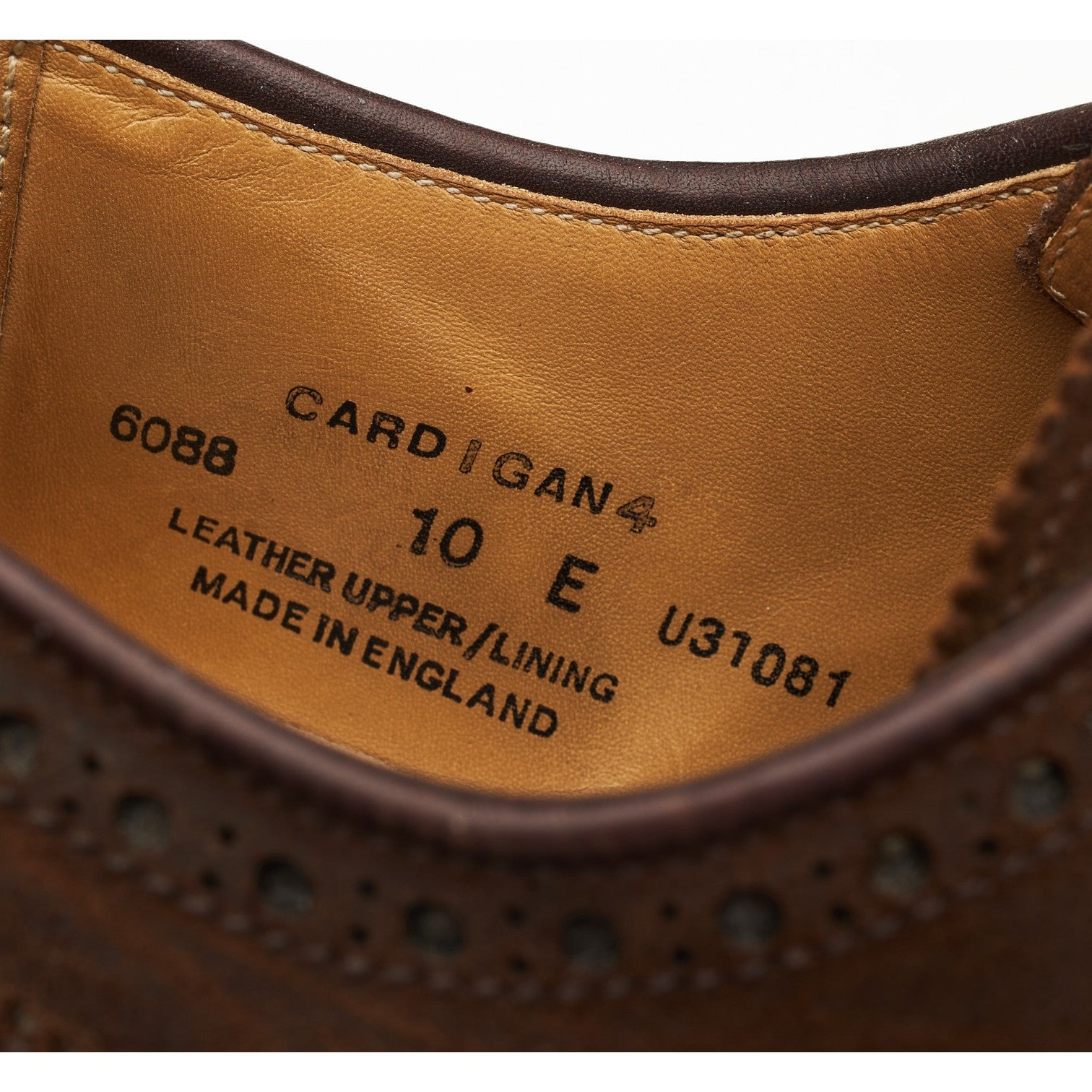 Crockett & Jones Cardigan 4 derby daim marron UK 10