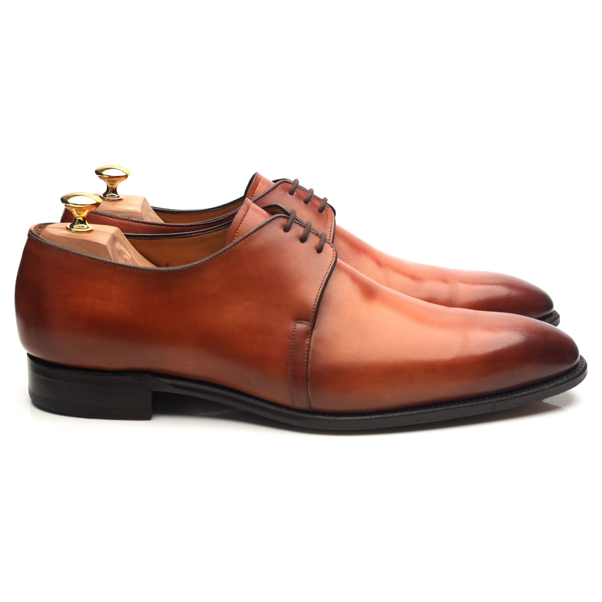 Carlos Santos Michael derby cuir marron UK 12 E