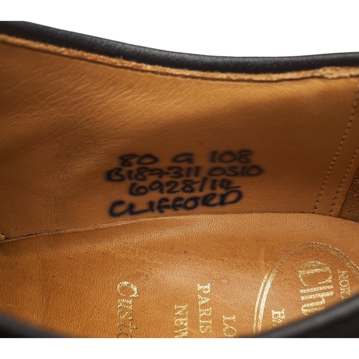 Church’s Clifford richelieu cuir marron pointure UK 8