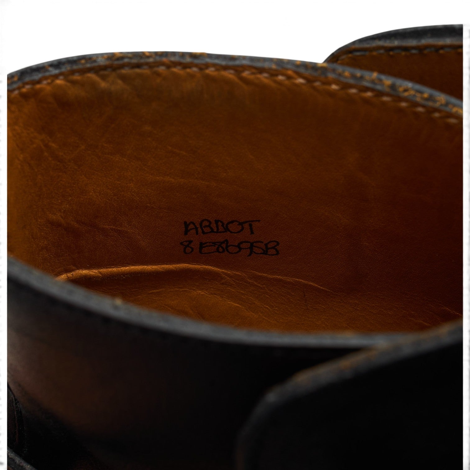 John Lobb Abbot bottes cuir noir pointure UK 8