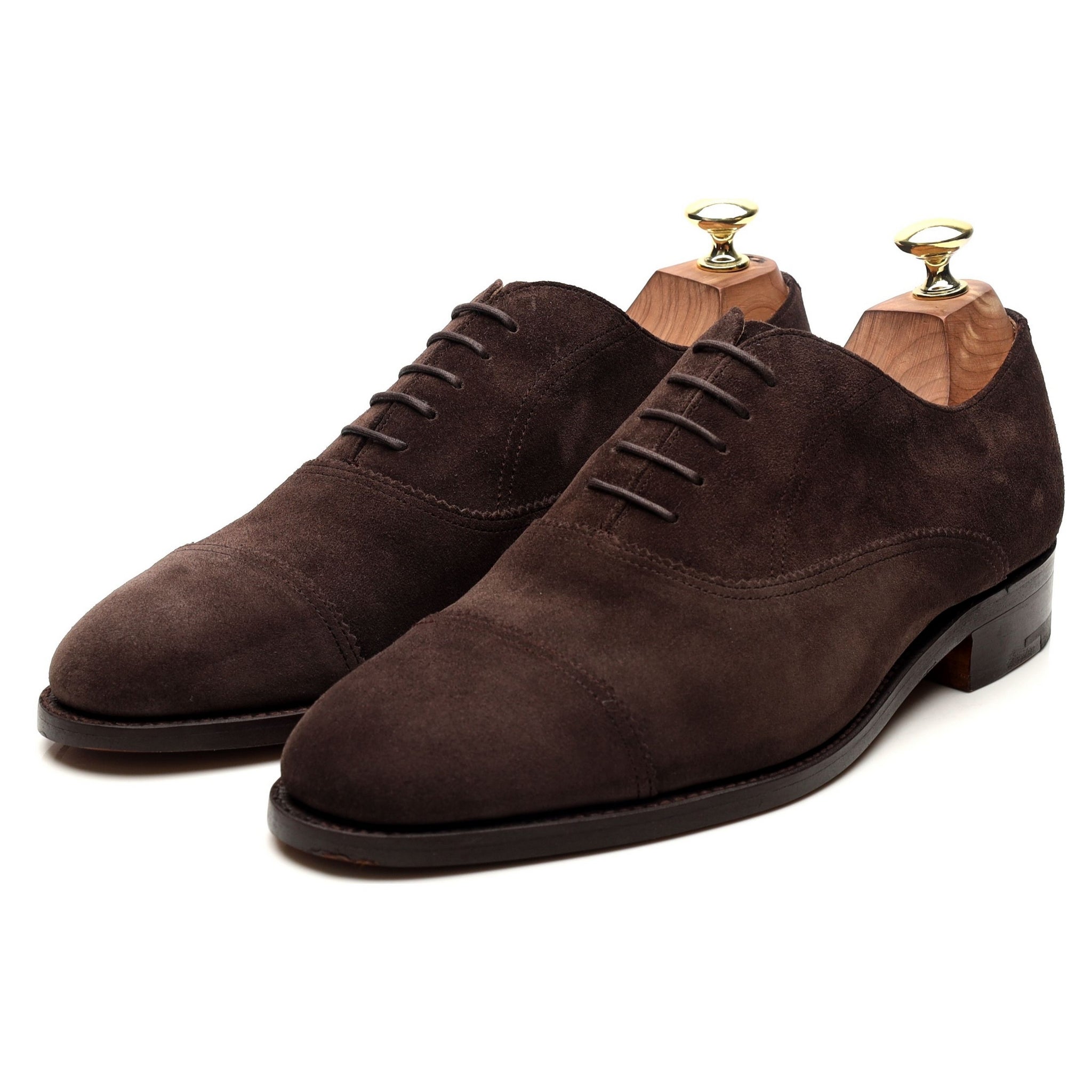 Barker Straight Cap richelieu suède marron pointure UK 7