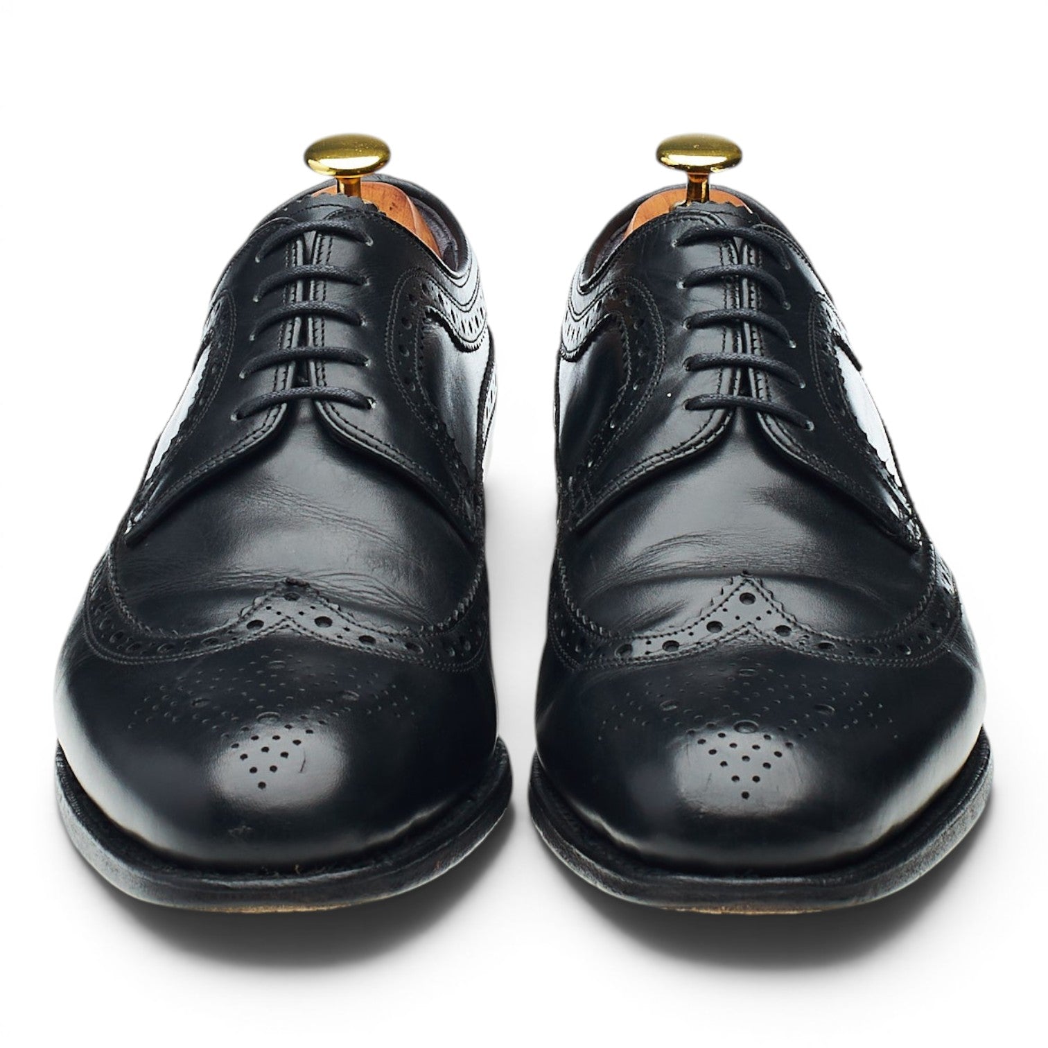 Barker derby brogue cuir noir UK 8