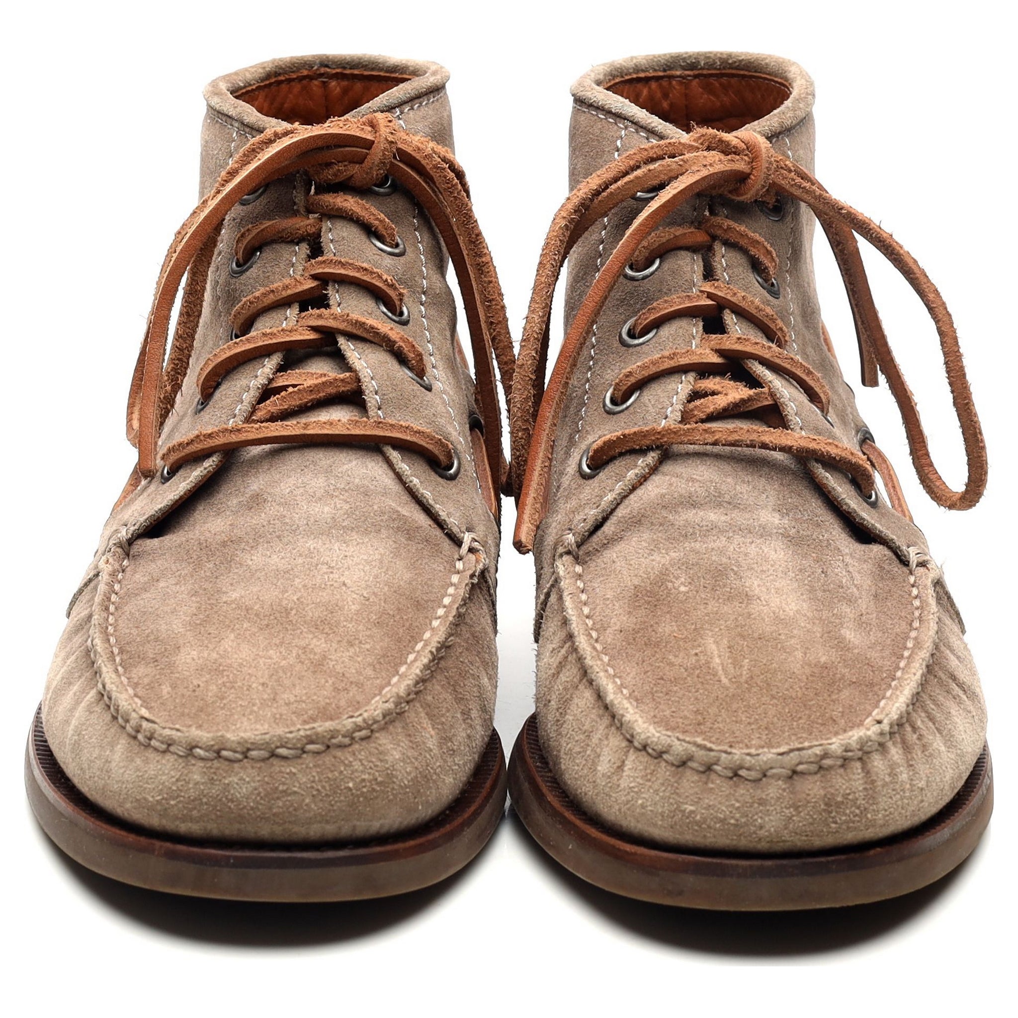 Brunello Cucinelli bottines suède beige homme UK 7